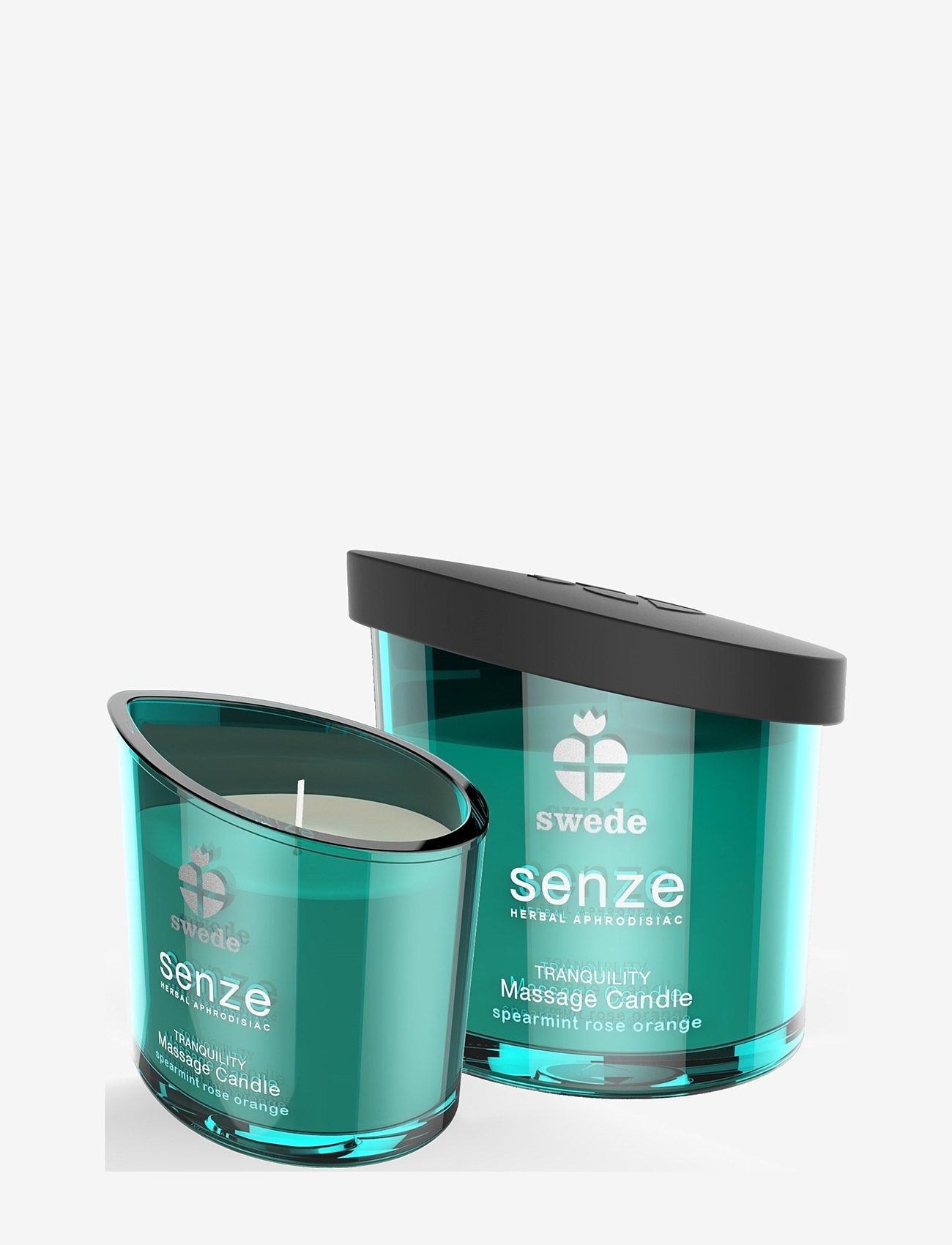 Swede - Swede Tranquility Massage Candle - Spearmint Rose Orange - glidecreme & olier - blue - 1