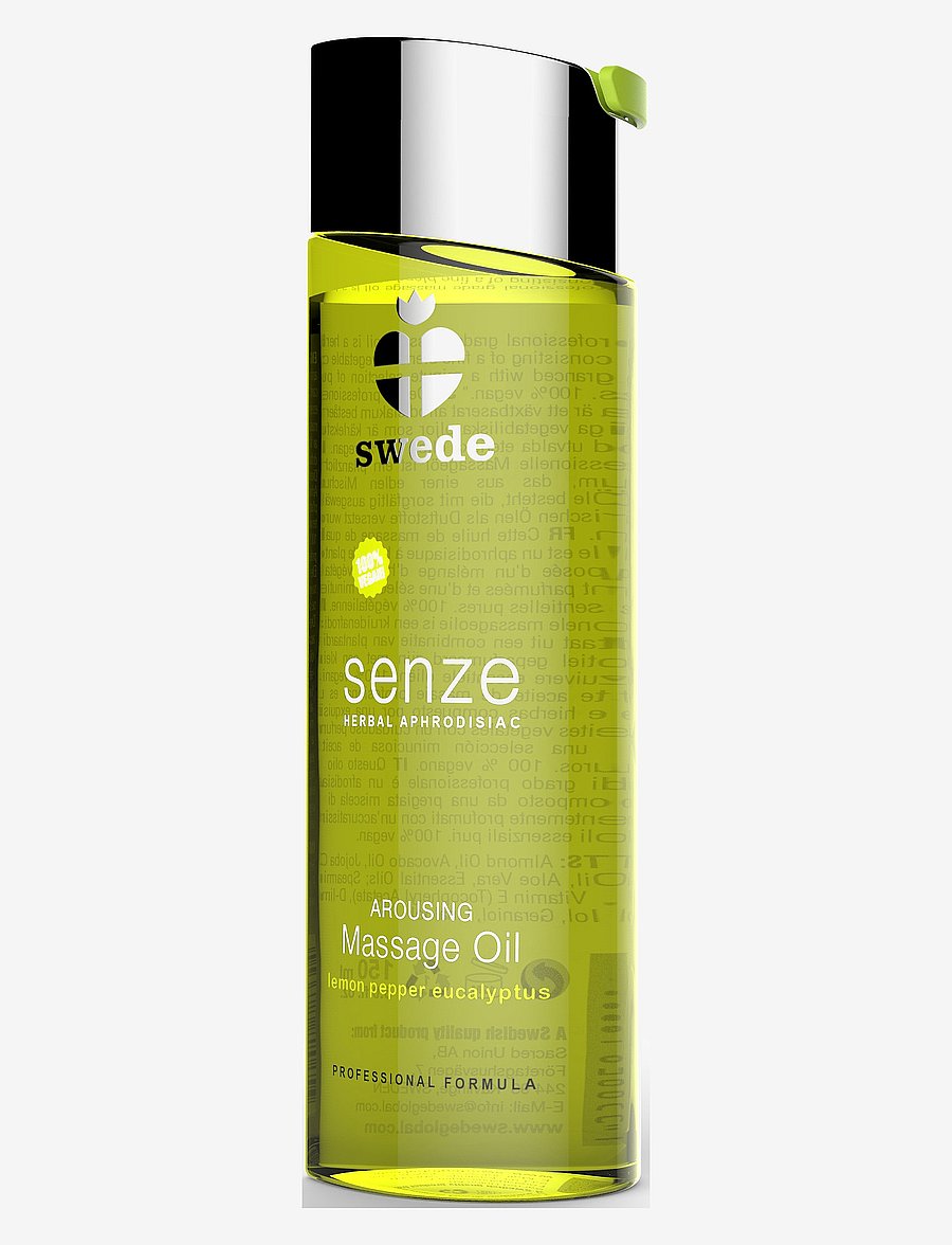 Swede - Swede Arousing Massage Oil - Lemon Pepper Eucalyptus - sex & intimacy - yellow - 0