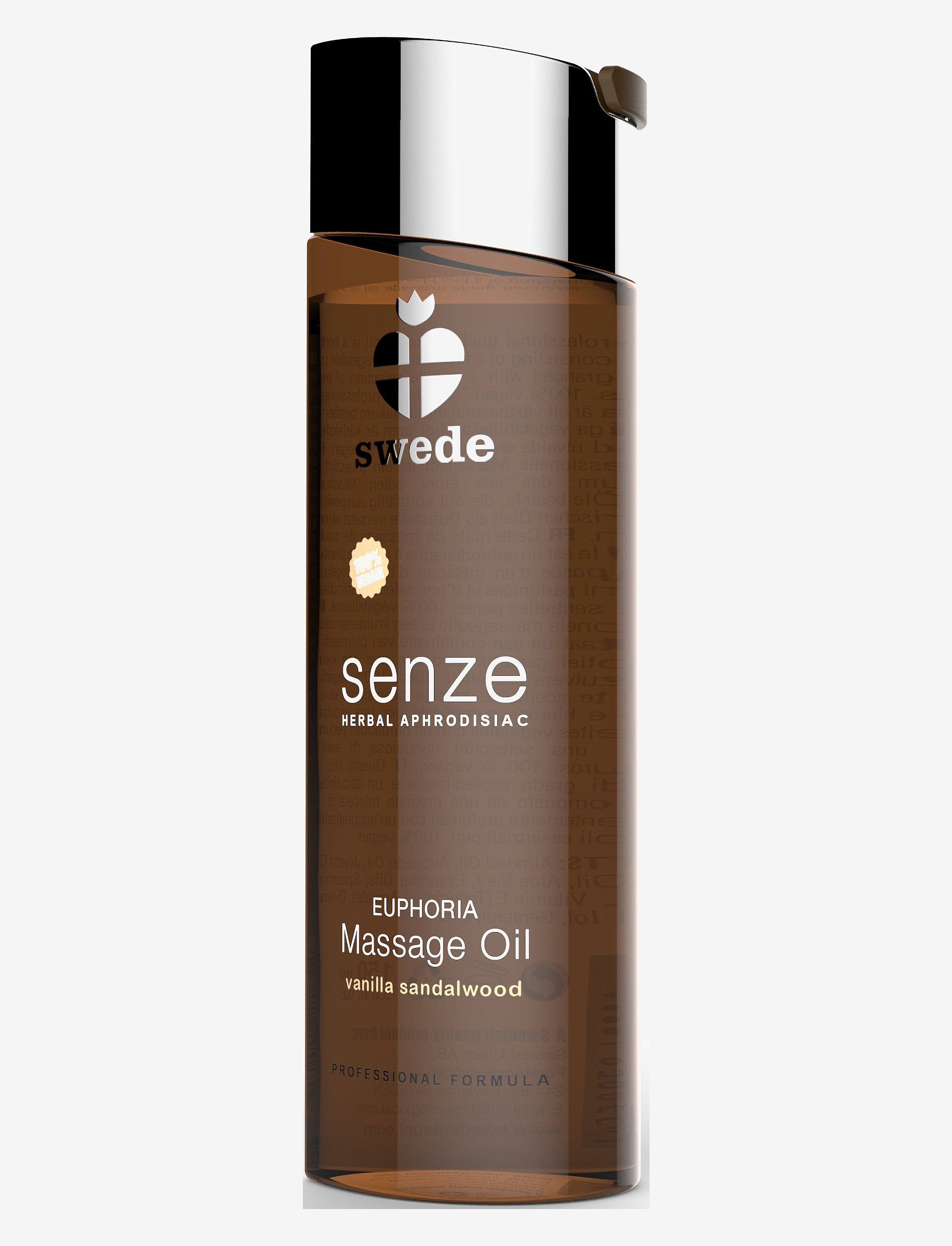 Swede Euphoria Massage Oil Vanilla Sandalwood, Body Vinegar & Dressing Bottless, Nude, Str: 75 ml