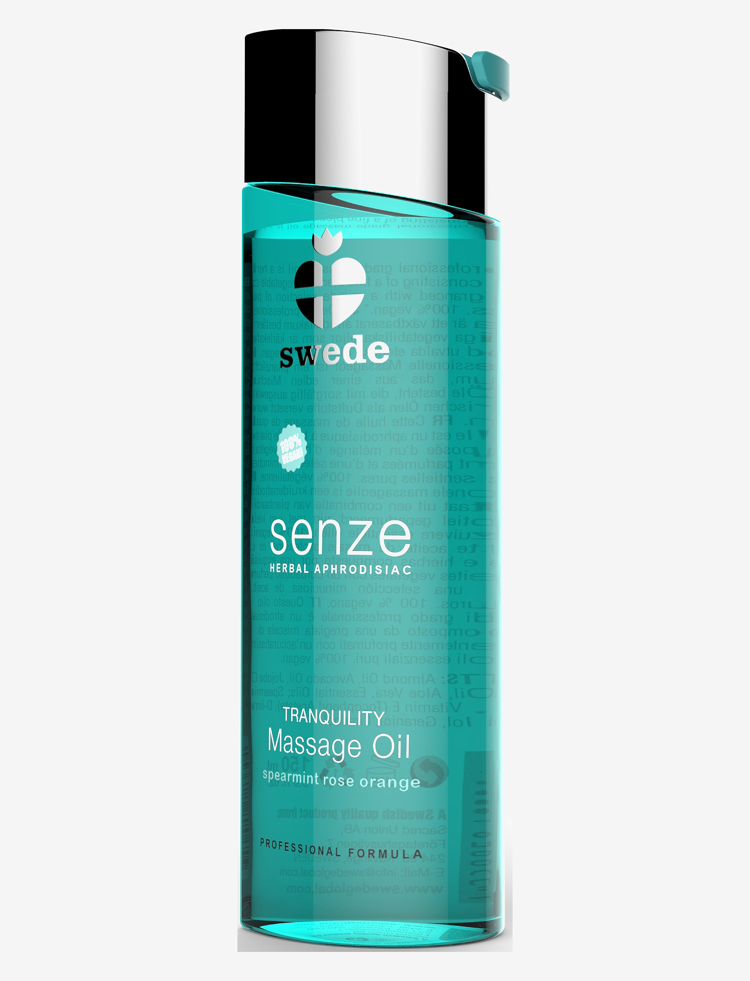 Swede Swede Tranquility Massage Oil - Spearmint Rose Orange - Swede - GREEN / clear