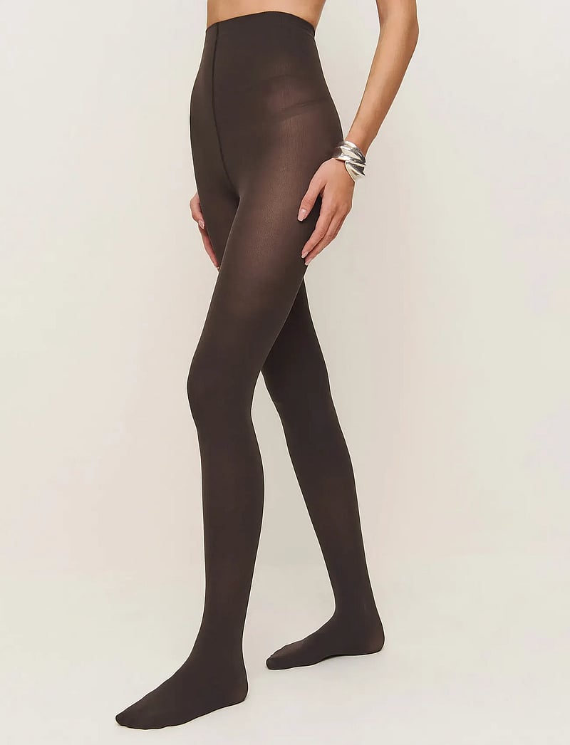 Swedish Stockings - Olivia Premium Tights - speciella tillfällen - dark brown - 0