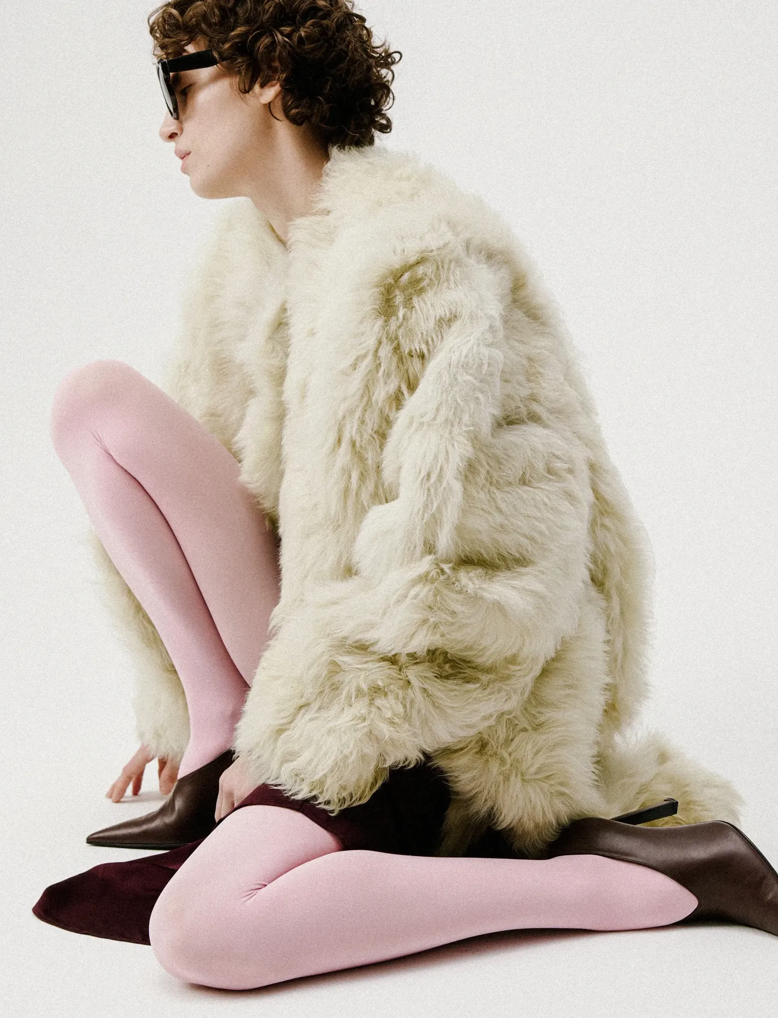 Swedish Stockings Olivia Premium Tights - Swedish Stockings - SOFT PINK / pink/rose