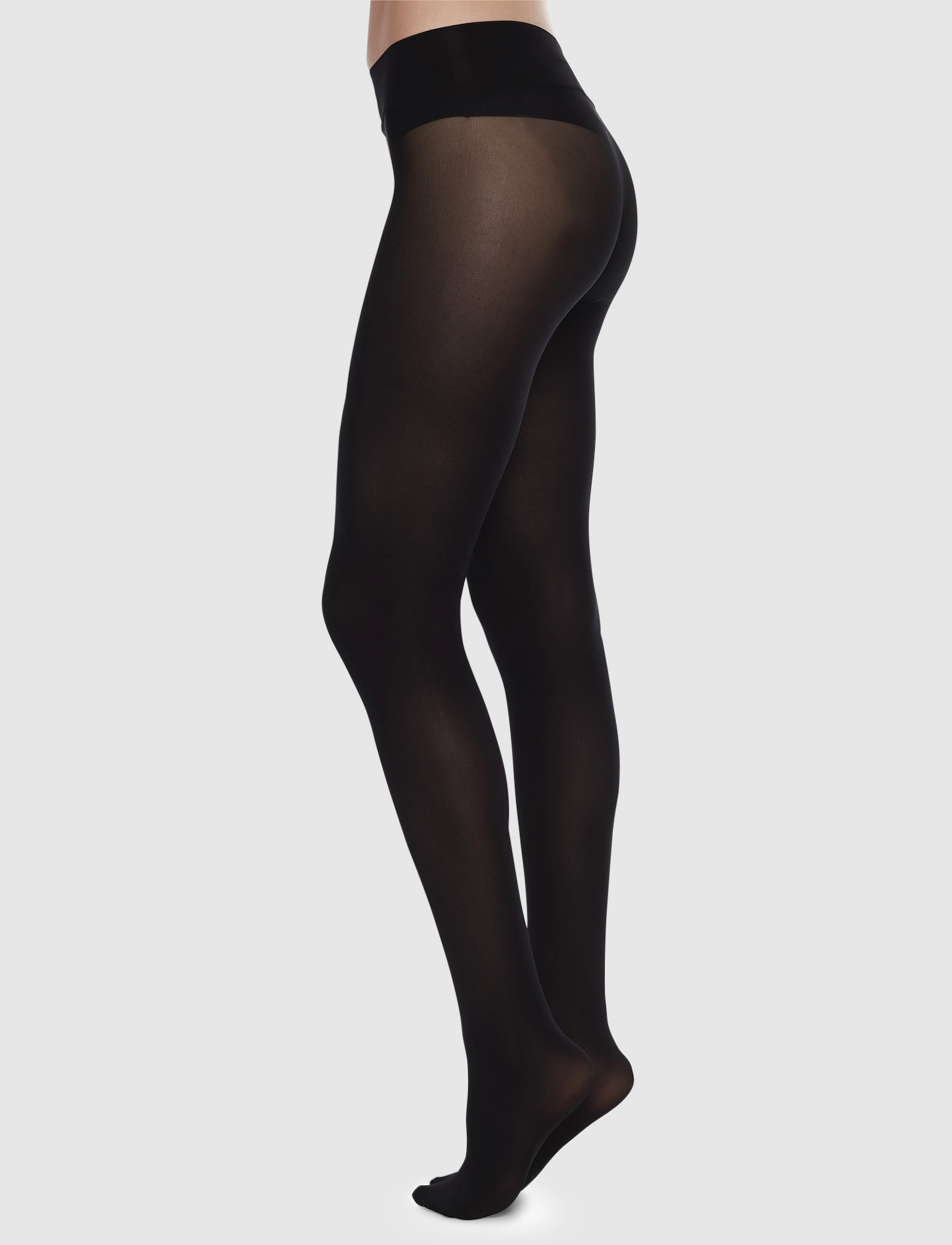 Swedish Stockings Hanna Premium Seamless tights 40D - Swedish Stockings - BLACK / black