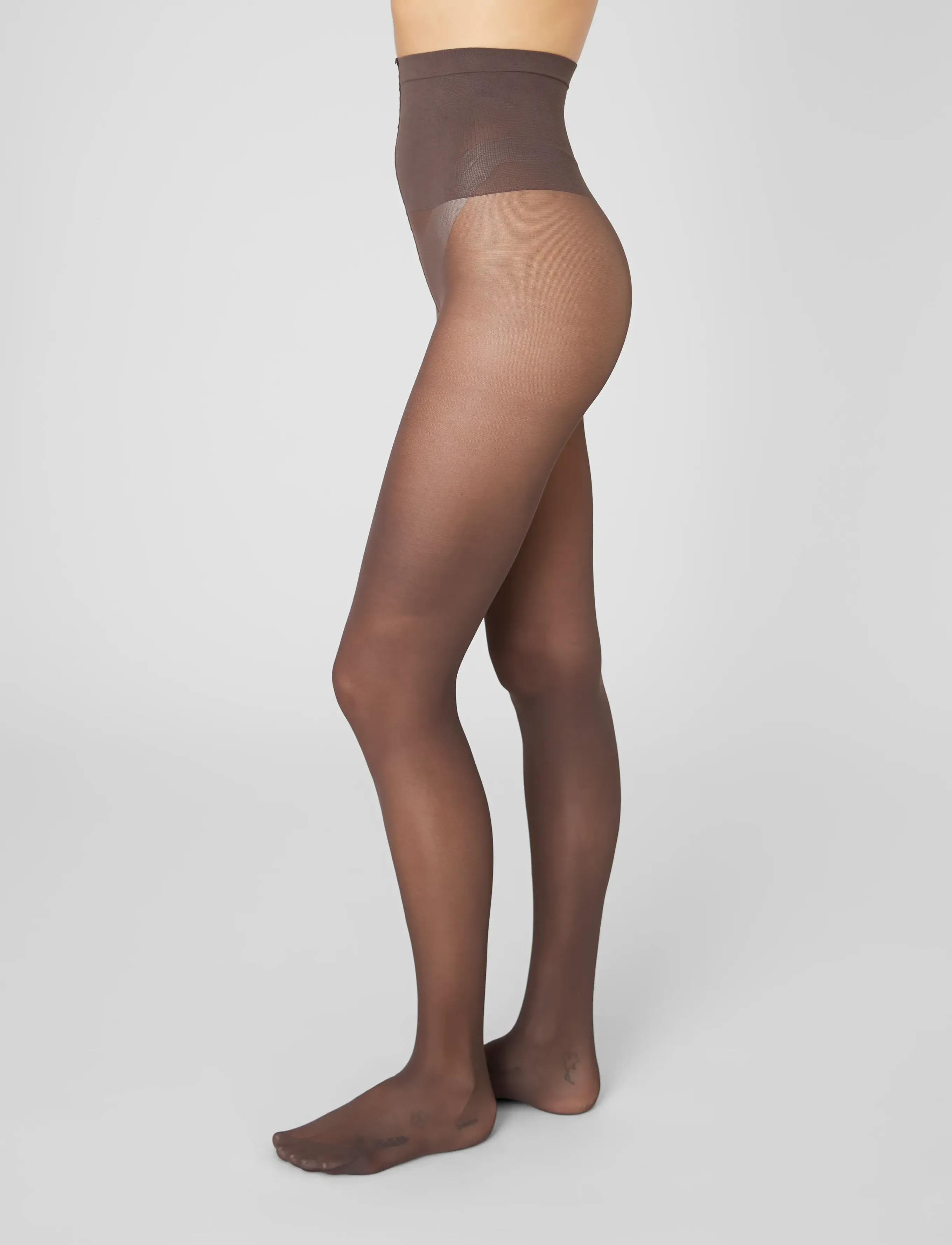 Swedish Stockings Svea Premium Tights - Swedish Stockings - DARK BROWN / brown