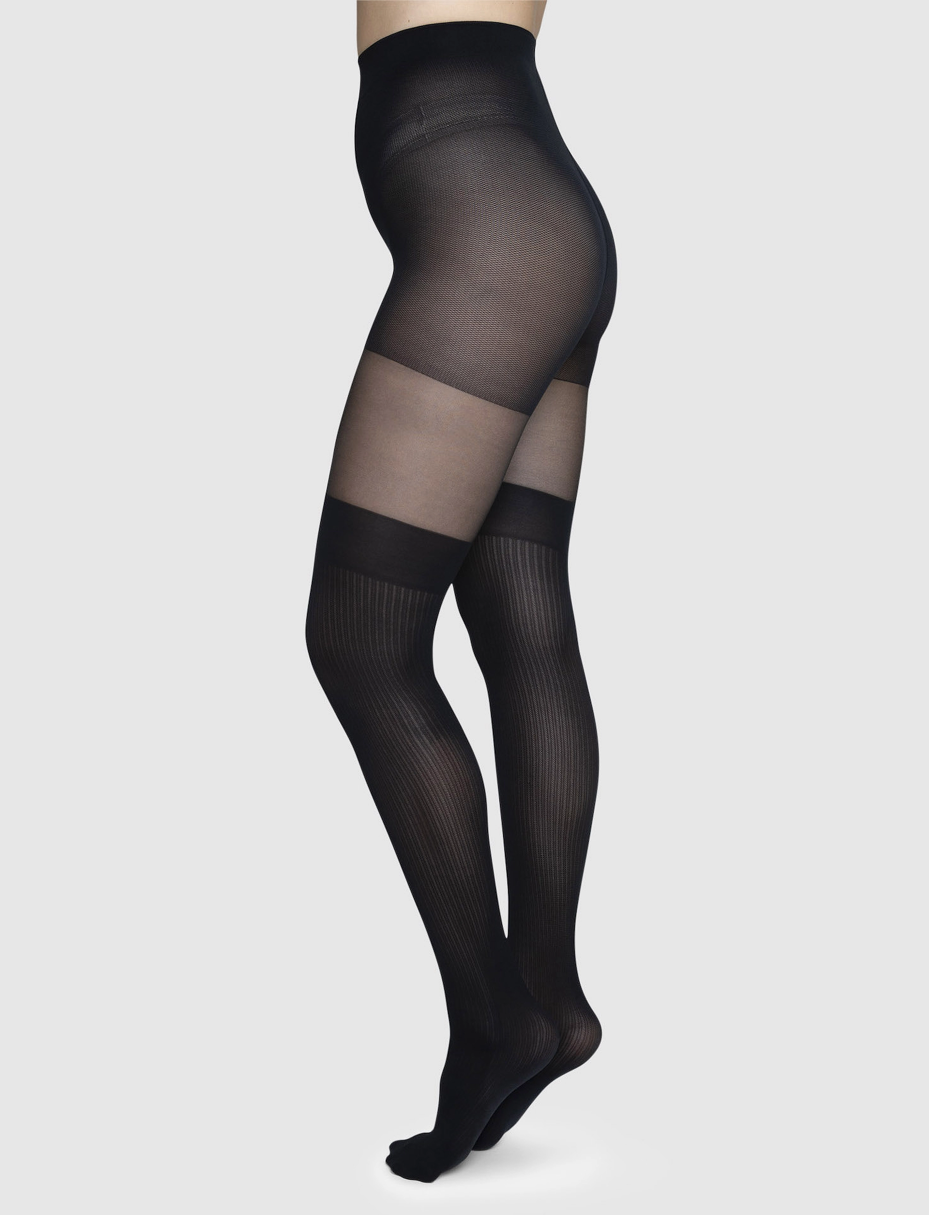 Swedish Stockings Dagmar Over-knee Tights 20/80 den - Swedish Stockings - BLACK / black