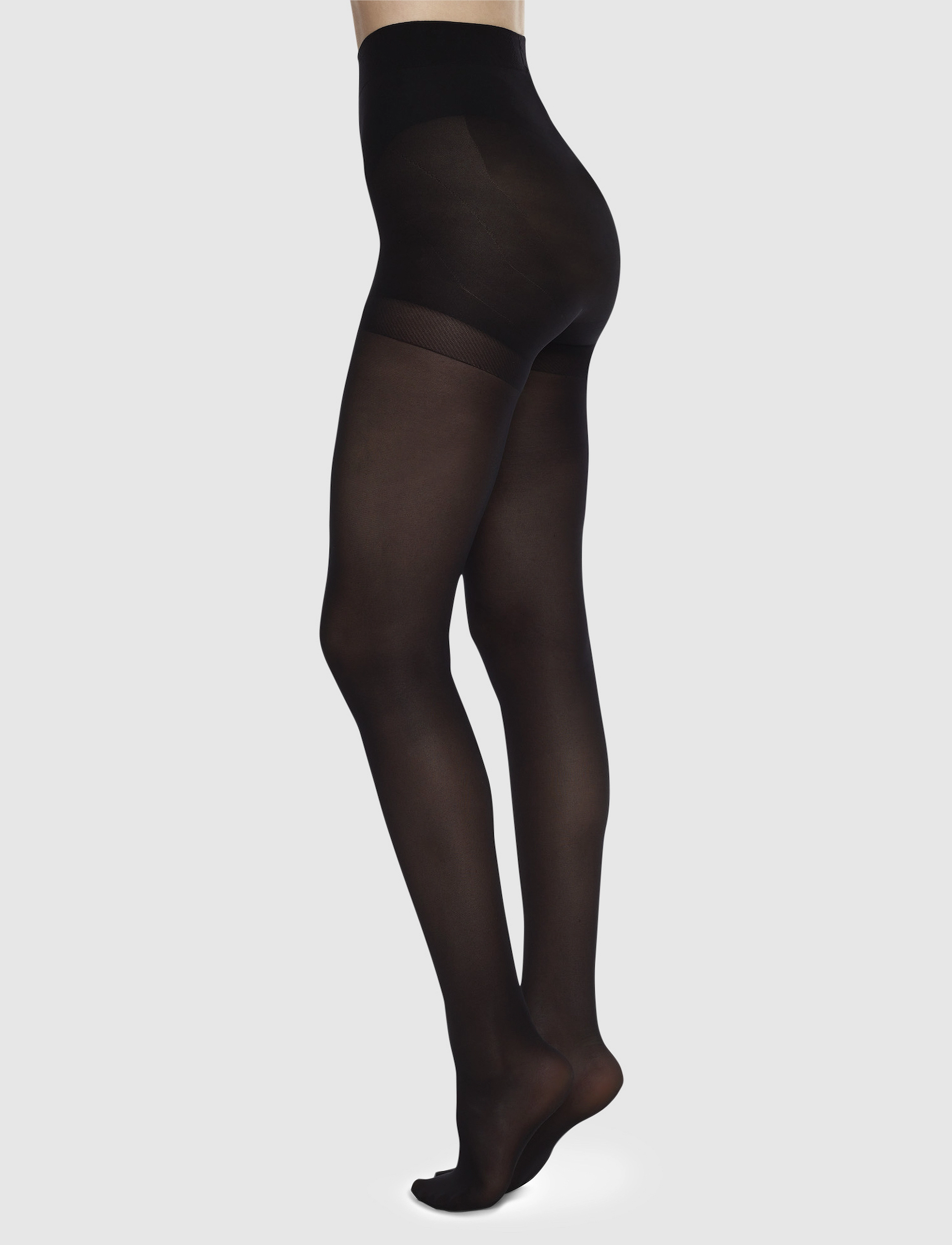 Swedish Stockings Anna Control Top Tights 40D, Kvinder, Kontrol Top Strømpebukser, Sort, Str: XL