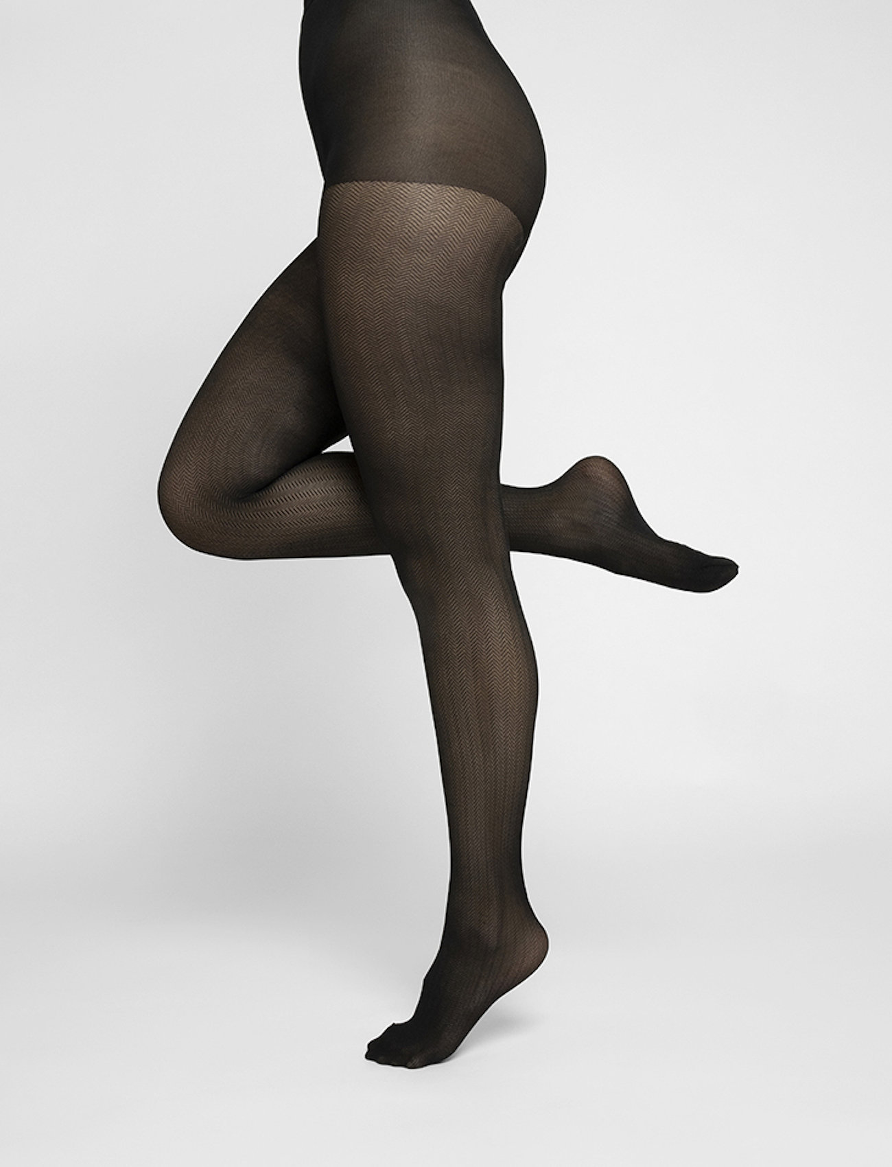 Swedish Stockings - Nina Fishbone tights 40D - black - 0
