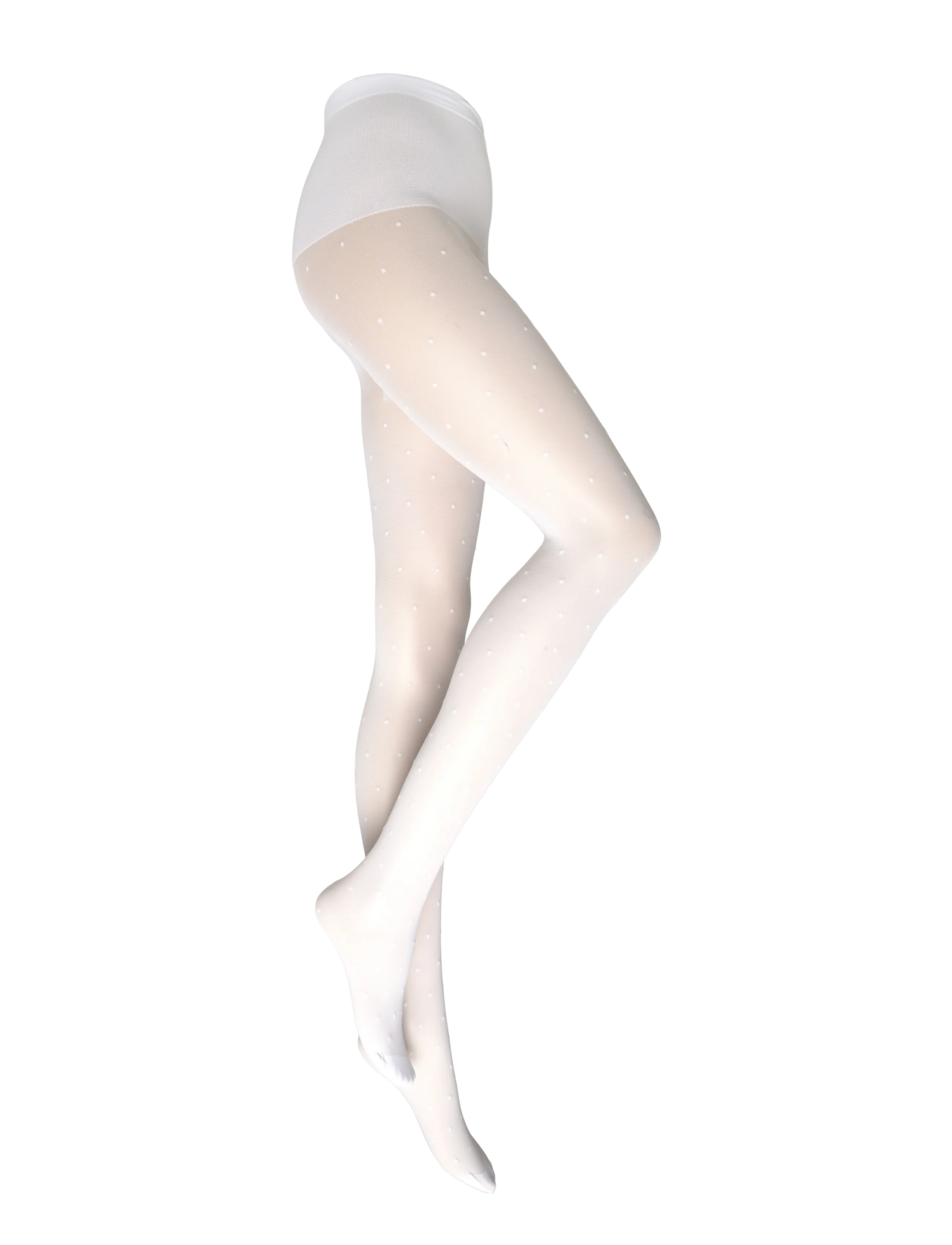 Swedish Stockings Doris Dots Tights - Strumpfhosen - WHITE / white