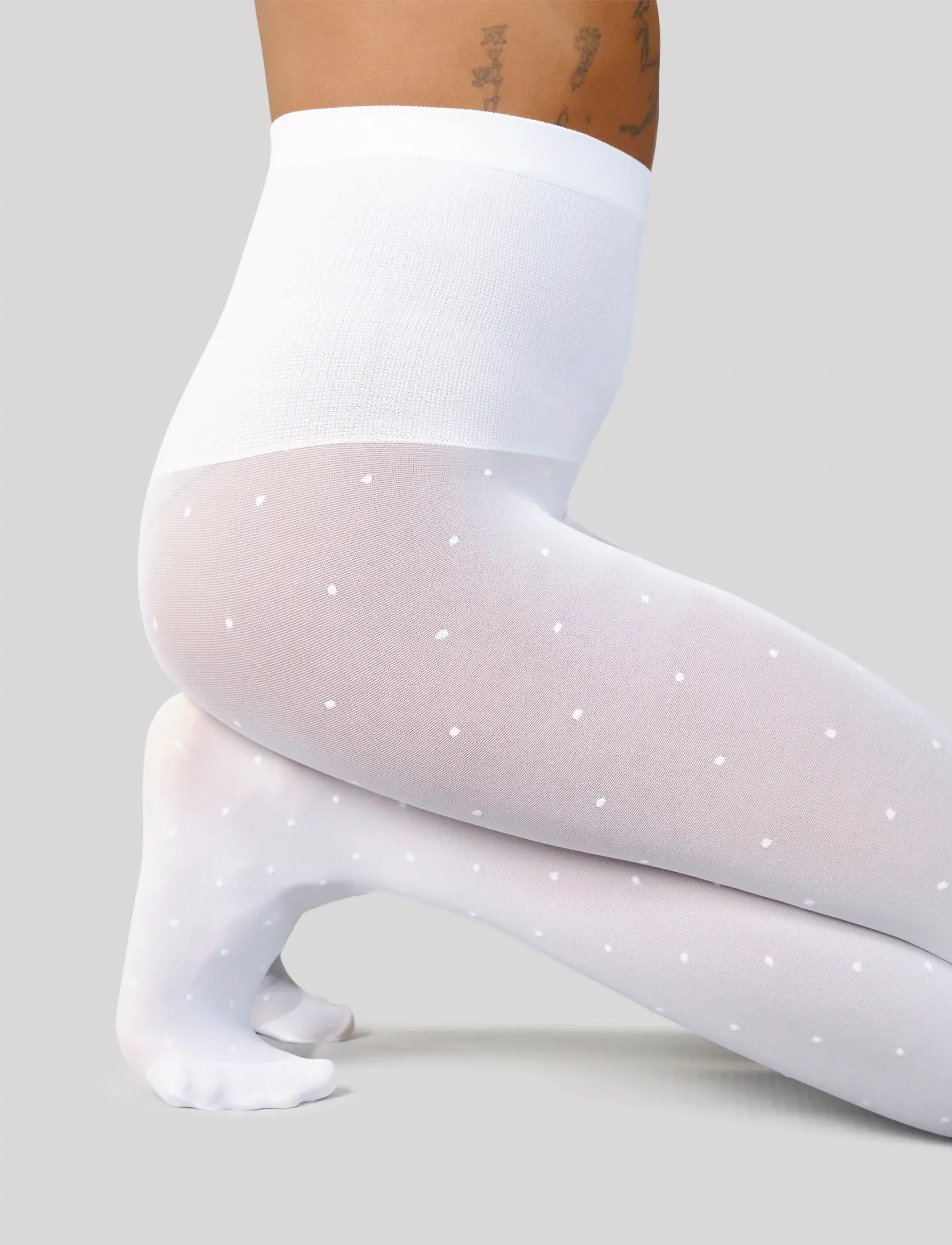 Swedish Stockings - Doris Dots Tights - besondere anlässe - white - 3