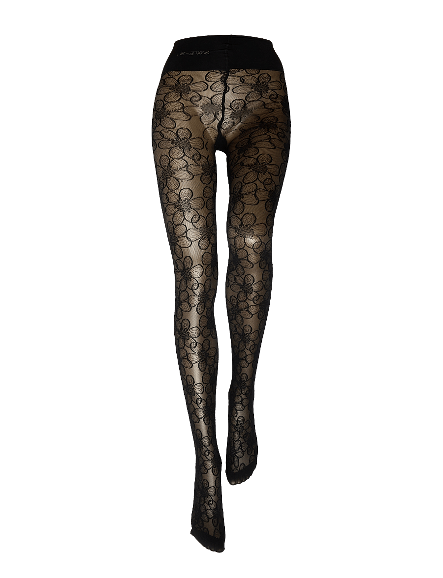 Swedish Stockings - Maja Flower Tights - speciella tillfällen - black - 2