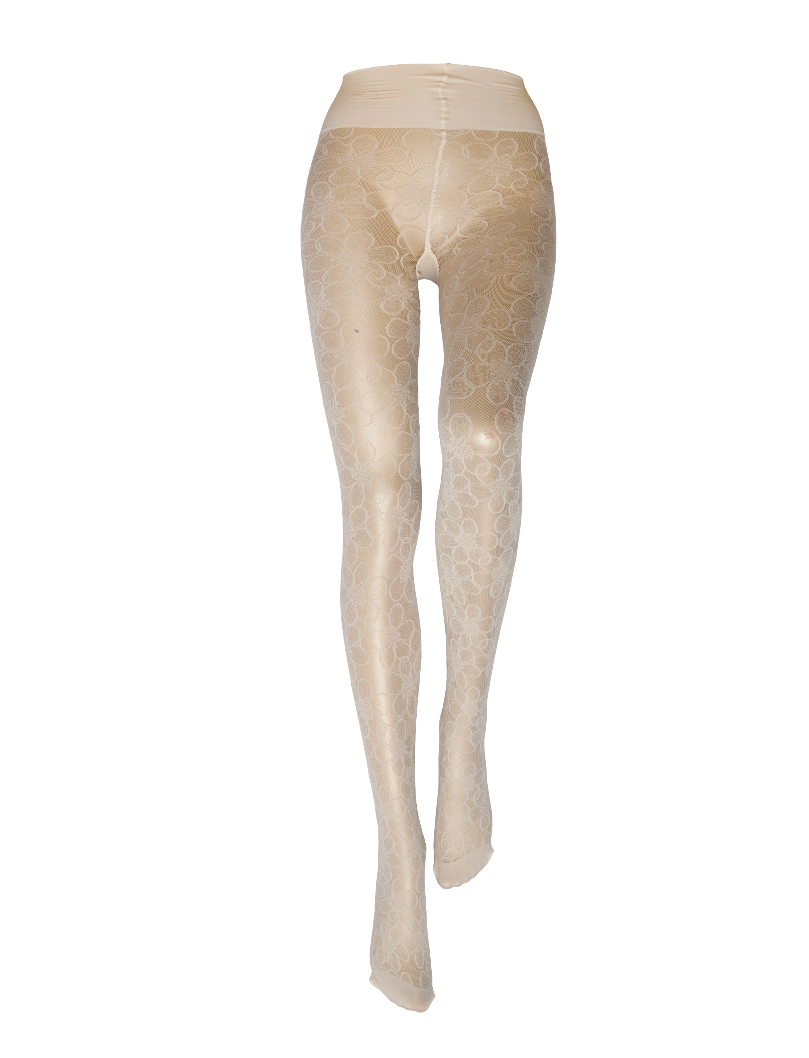 Swedish Stockings - Maja Flower Tights - laveste priser - ivory - 2