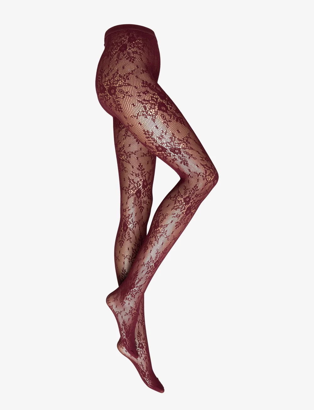 Swedish Stockings - Rosa Lace Tights - særlige begivenheder - deep red - 1