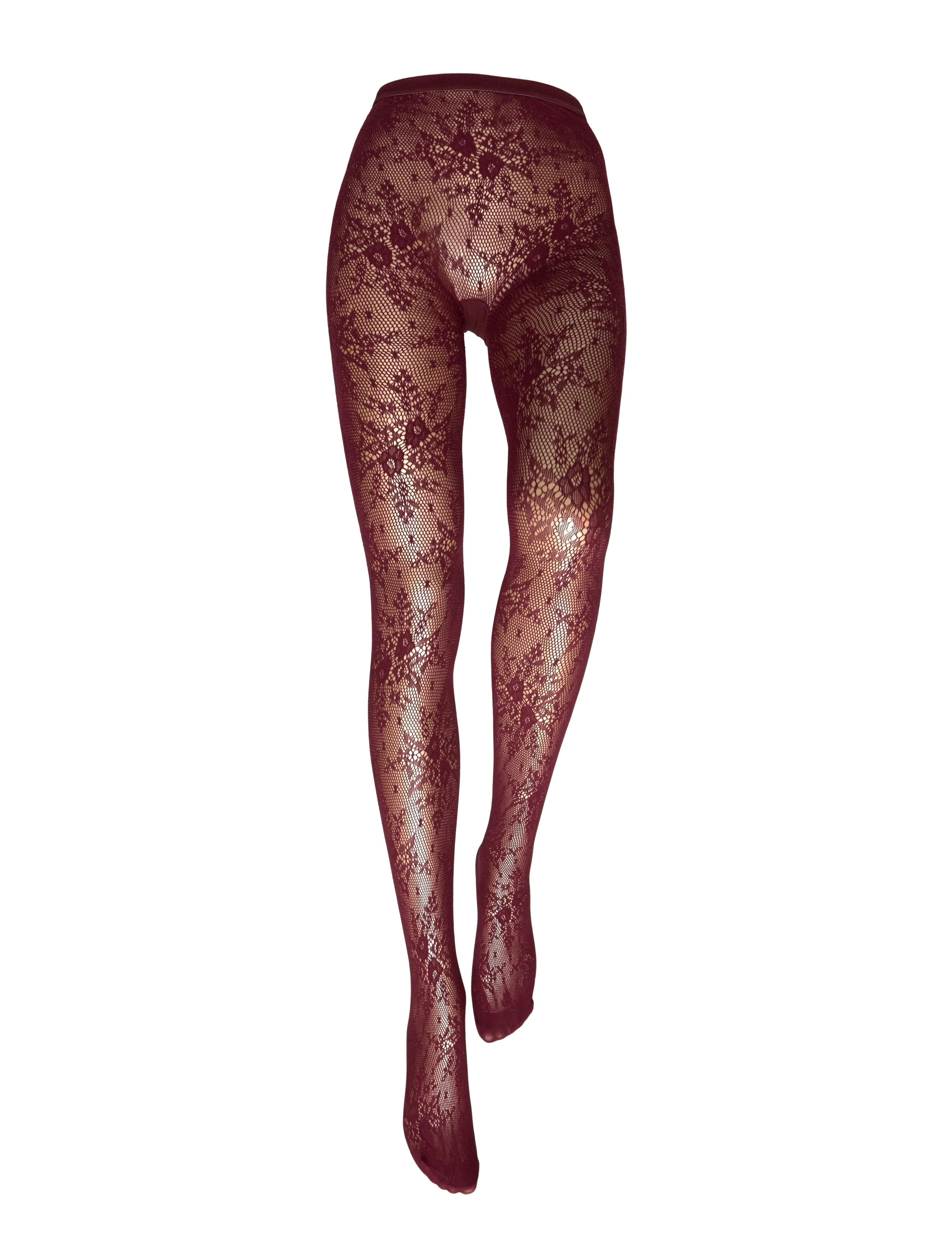 Swedish Stockings - Rosa Lace Tights - laagste prijzen - deep red - 2