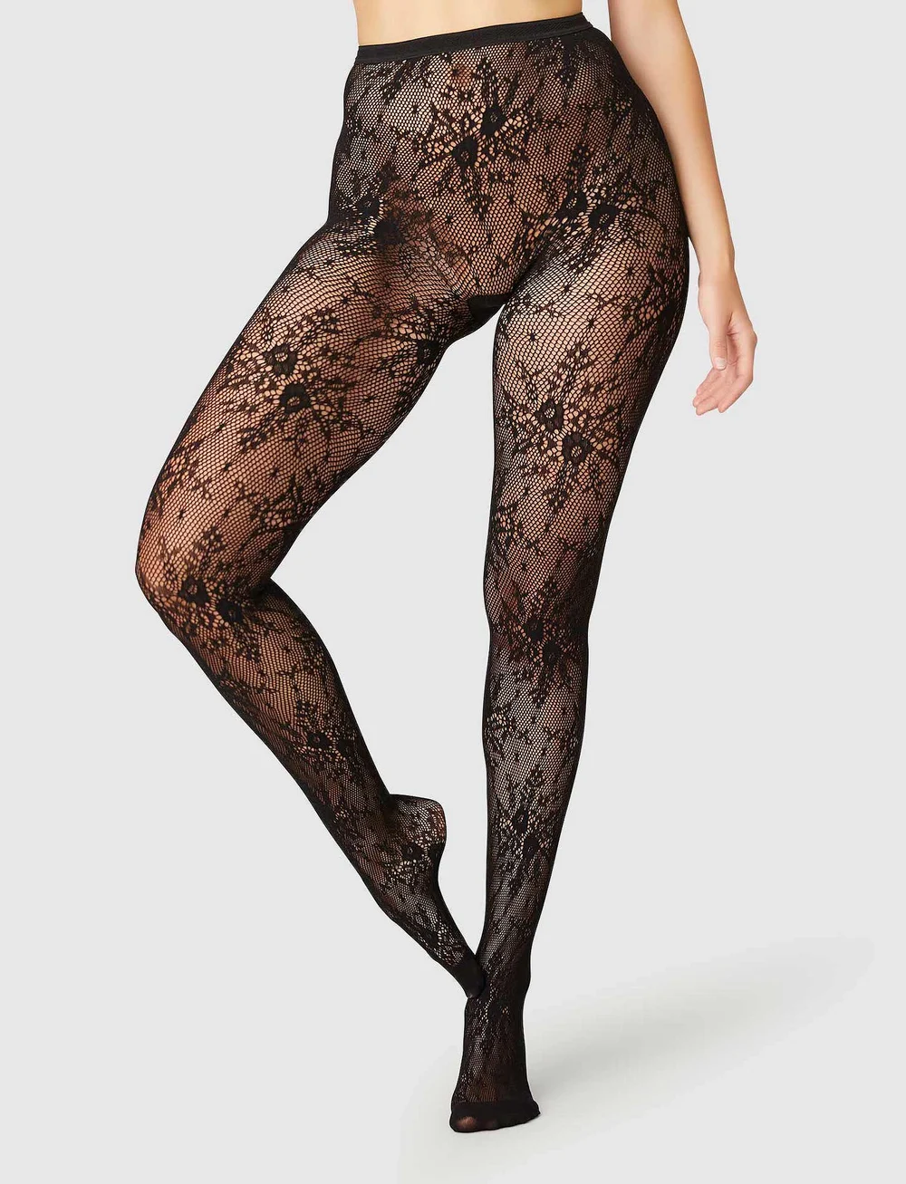 Swedish Stockings - Rosa Lace Tights - særlige begivenheder - black - 4