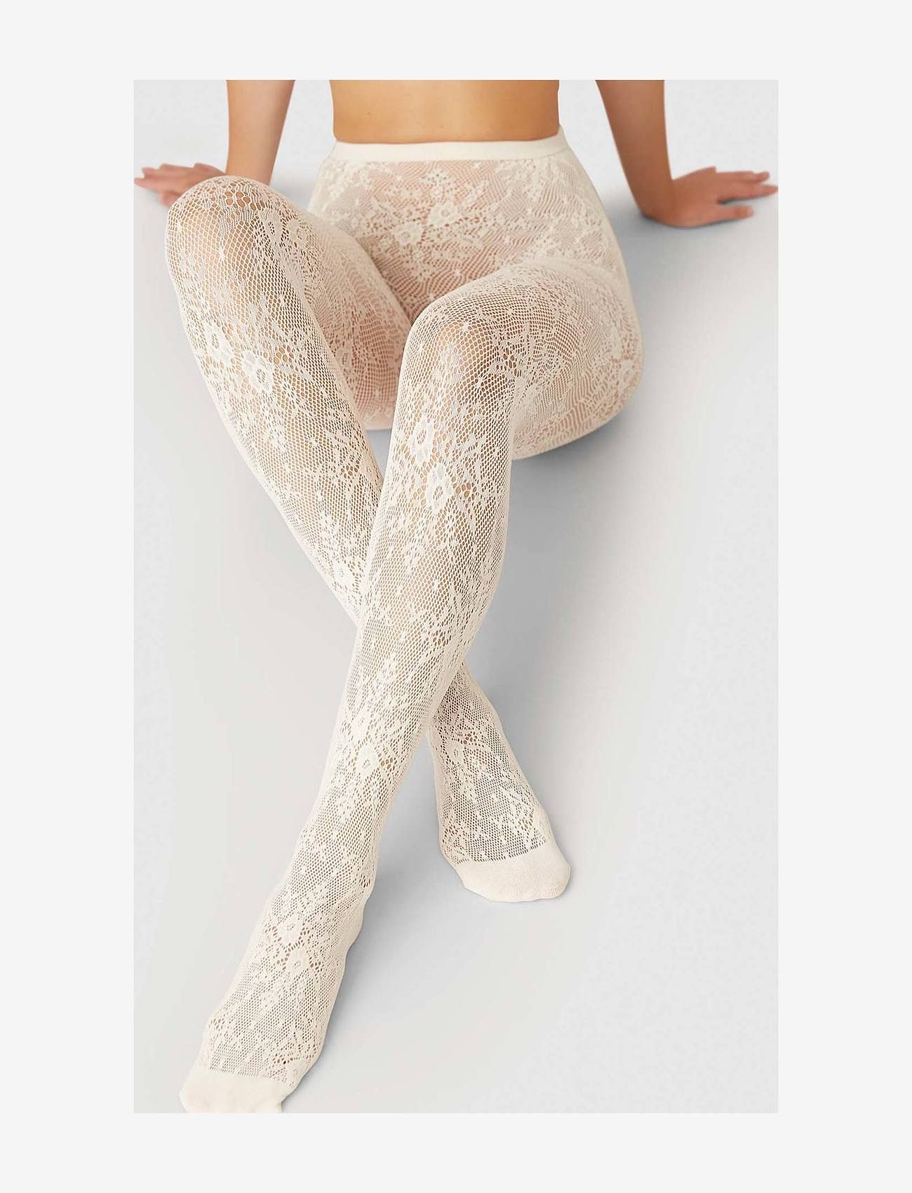 Swedish Stockings - Rosa Lace Tights - besondere anlässe - ivory - 0