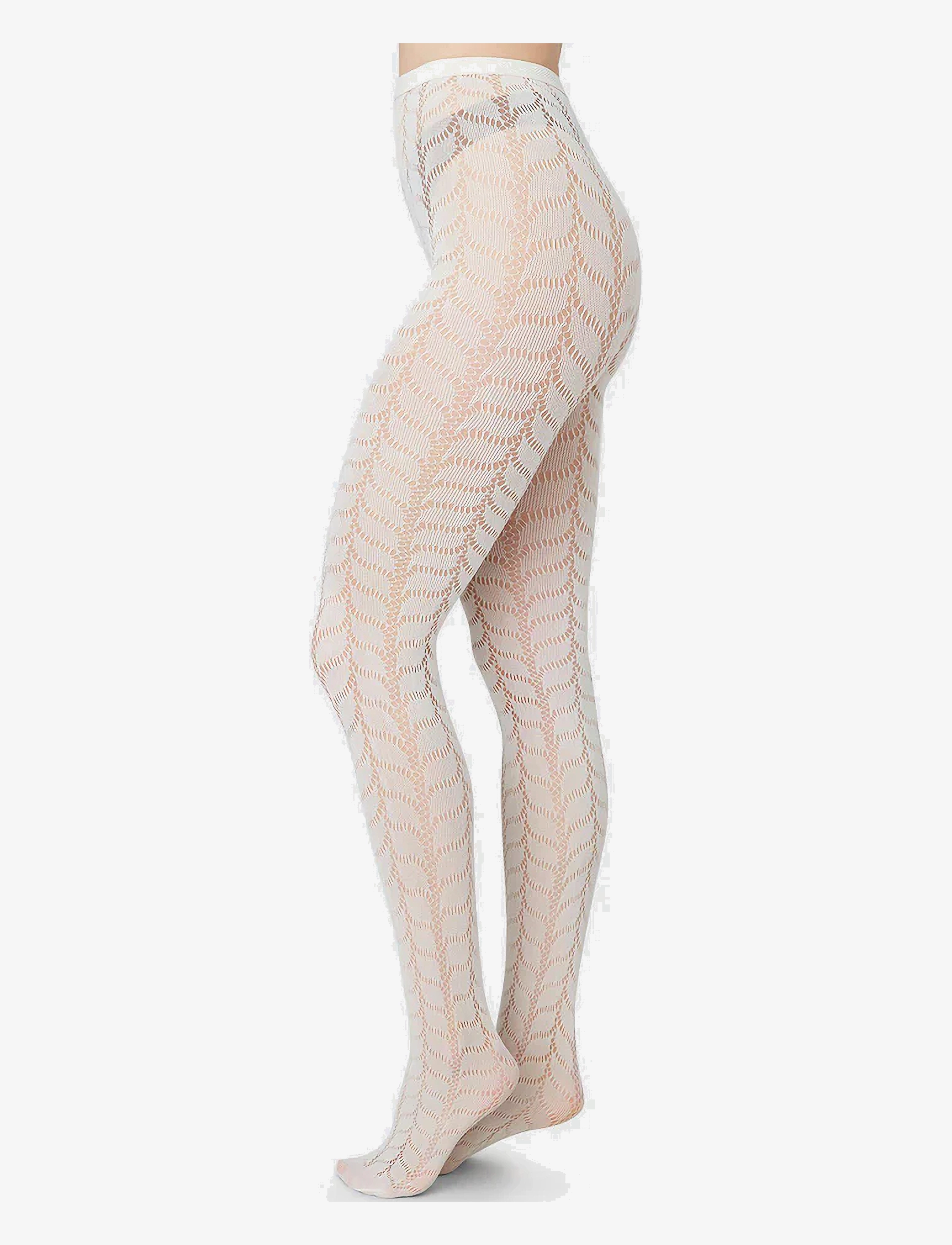 Swedish Stockings - Meja Net Tights - ivory - 4