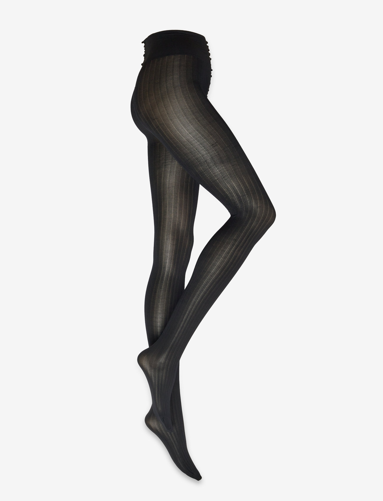 Swedish Stockings - Natalie Stripe Tights - black - 1