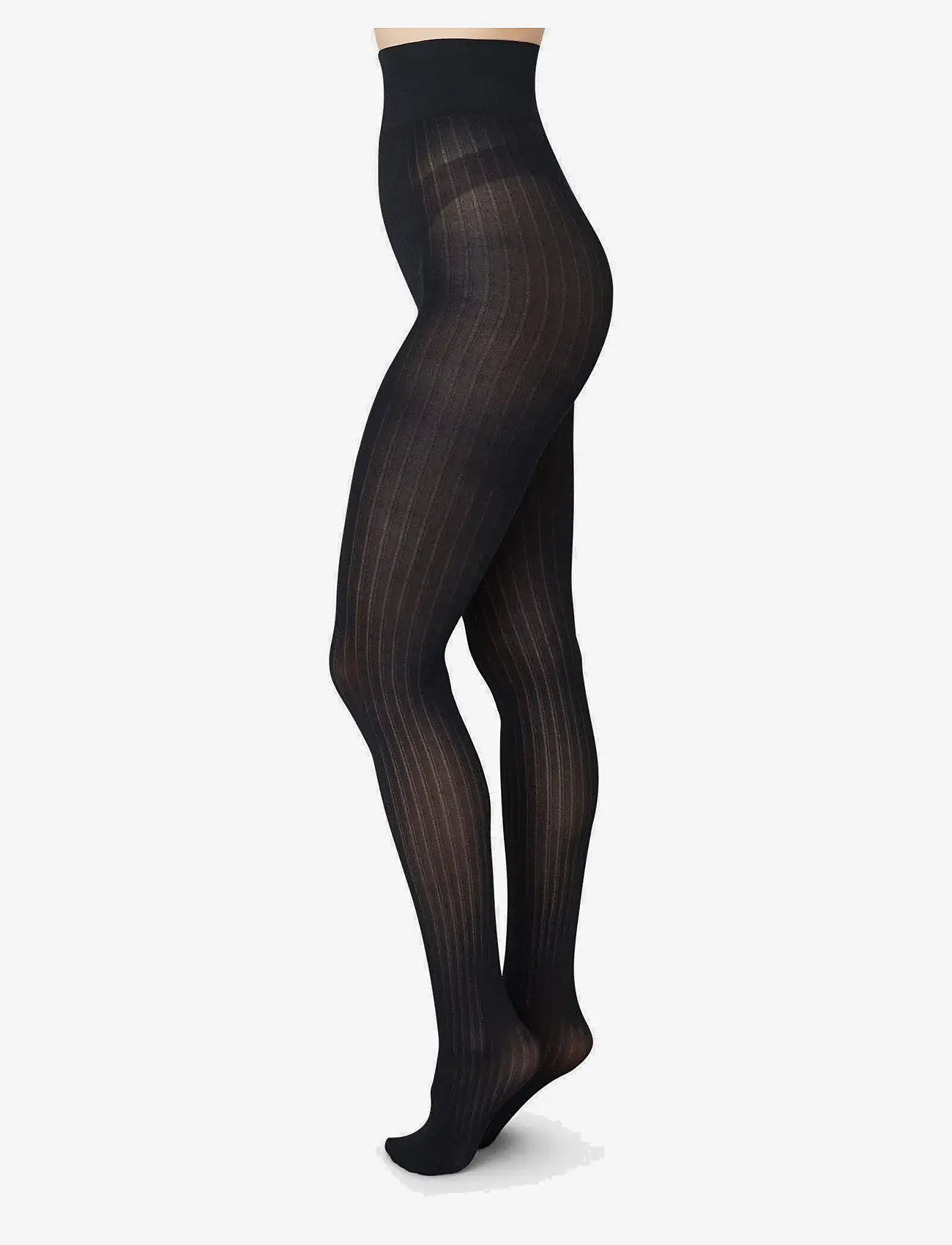 Swedish Stockings - Natalie Stripe Tights - black - 0