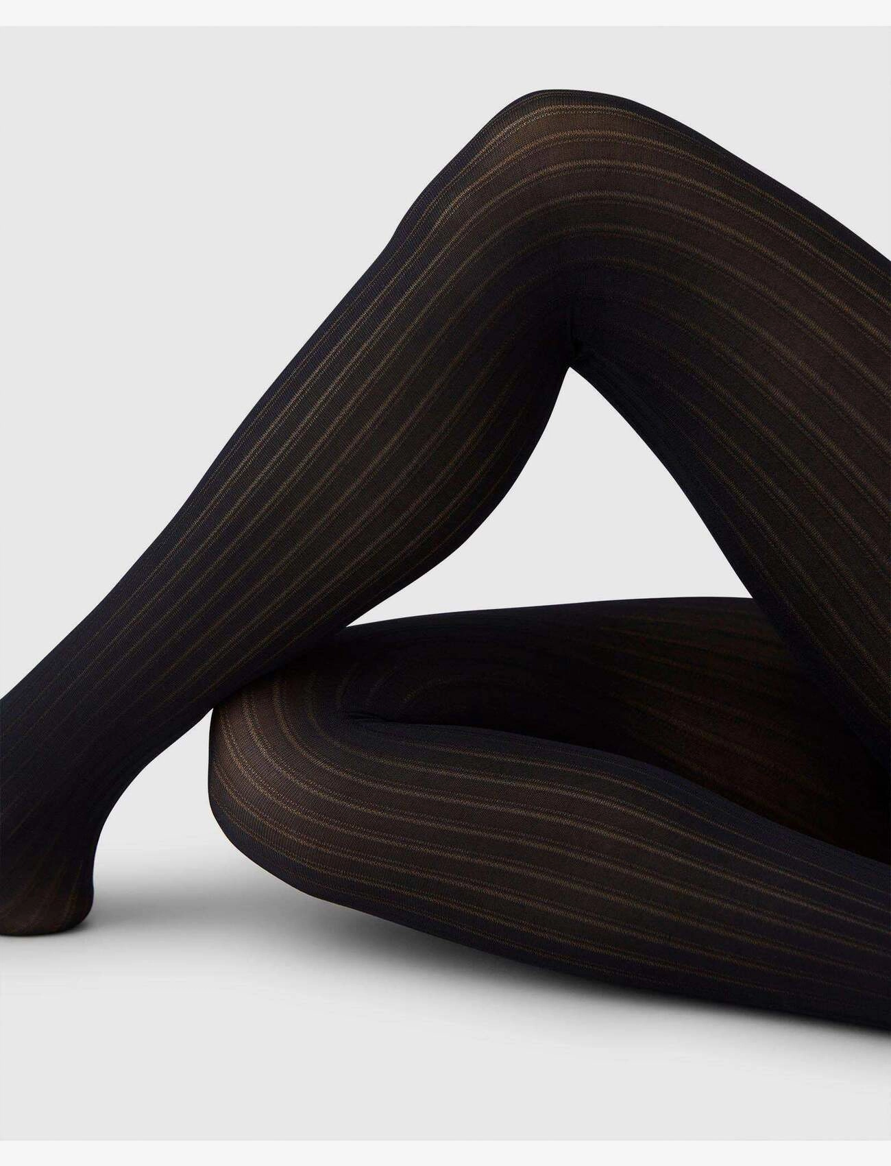 Swedish Stockings - Natalie Stripe Tights - black - 3