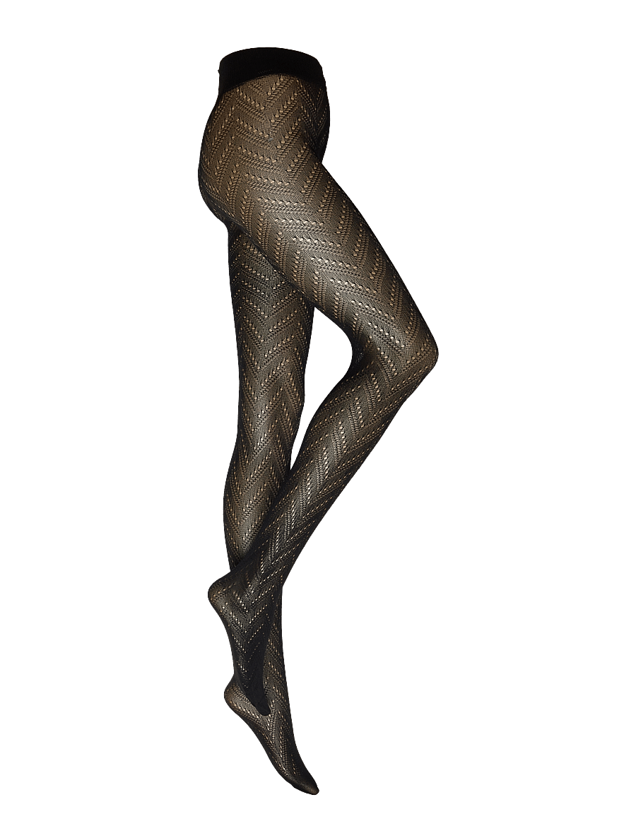 Swedish Stockings - Ina Pointelle Tights - black - 0