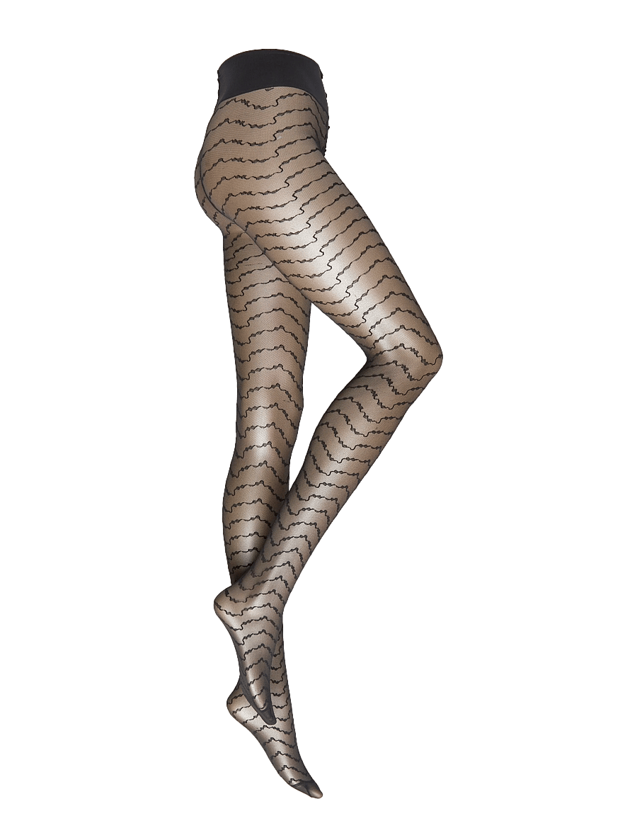 Swedish Stockings - Mila Ruffle Tights - særlige begivenheder - black - 0