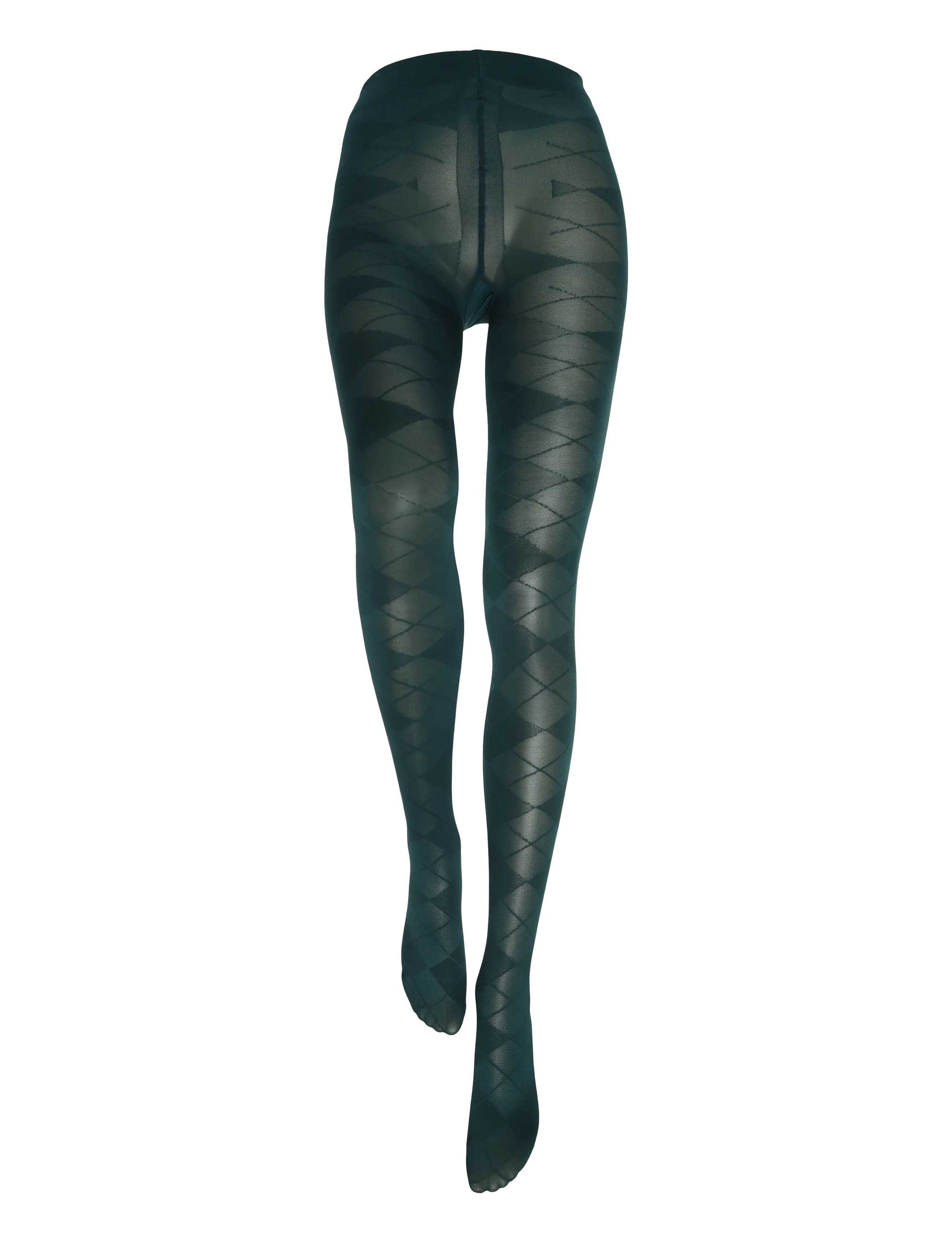 SWEDISH STOCKINGS Rebecka Argyle Strumpfhose Grün - XL - Damen