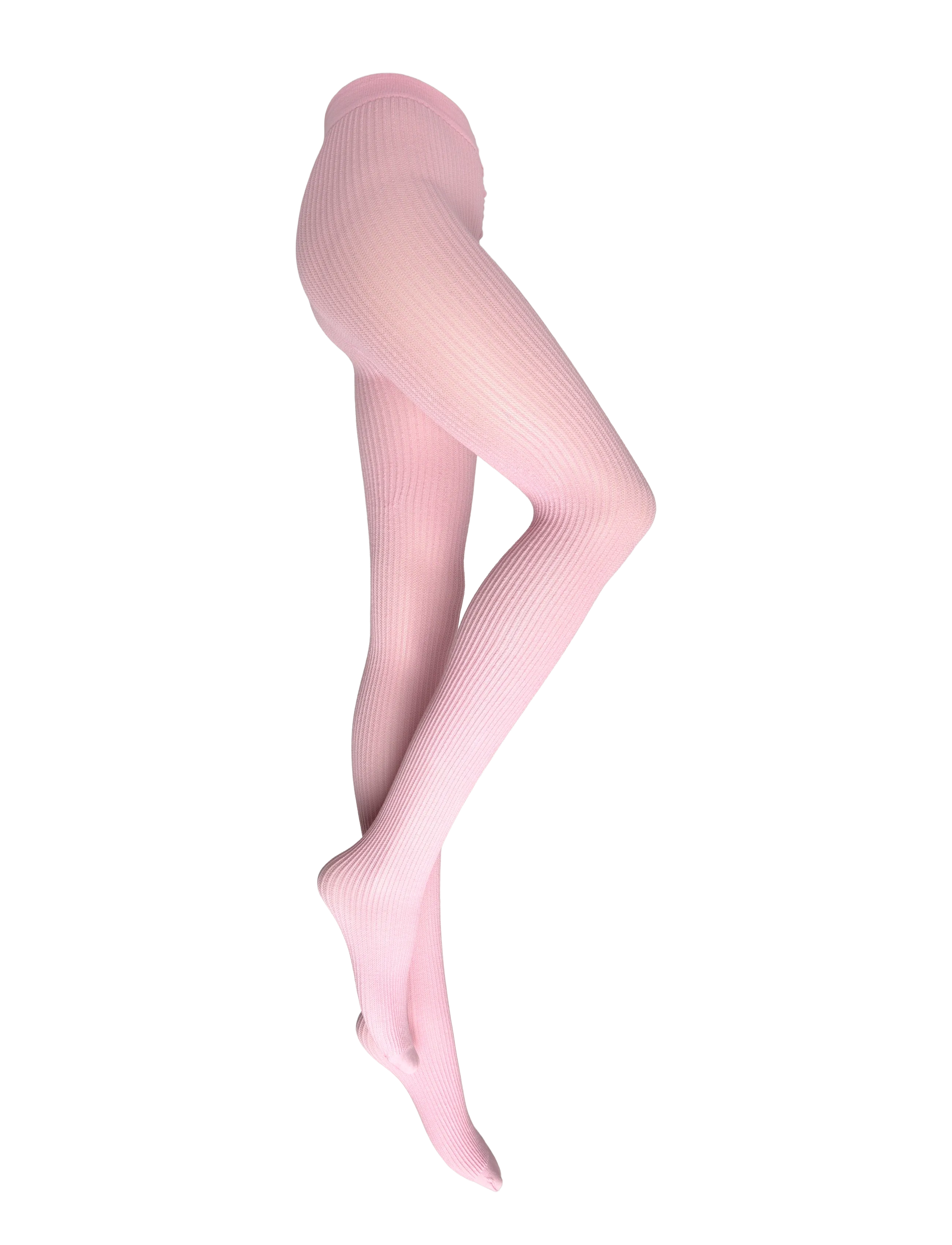 SWEDISH STOCKINGS Zoe Ribbed Strumpfhose Pink - S - Damen