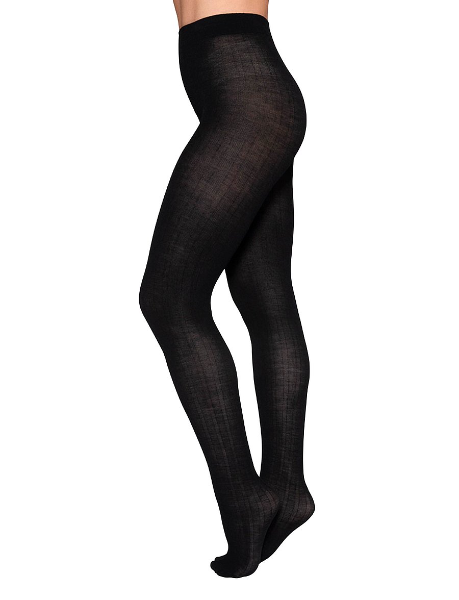Swedish Stockings - Freja Wool Tights - zeķbikses - black - 1