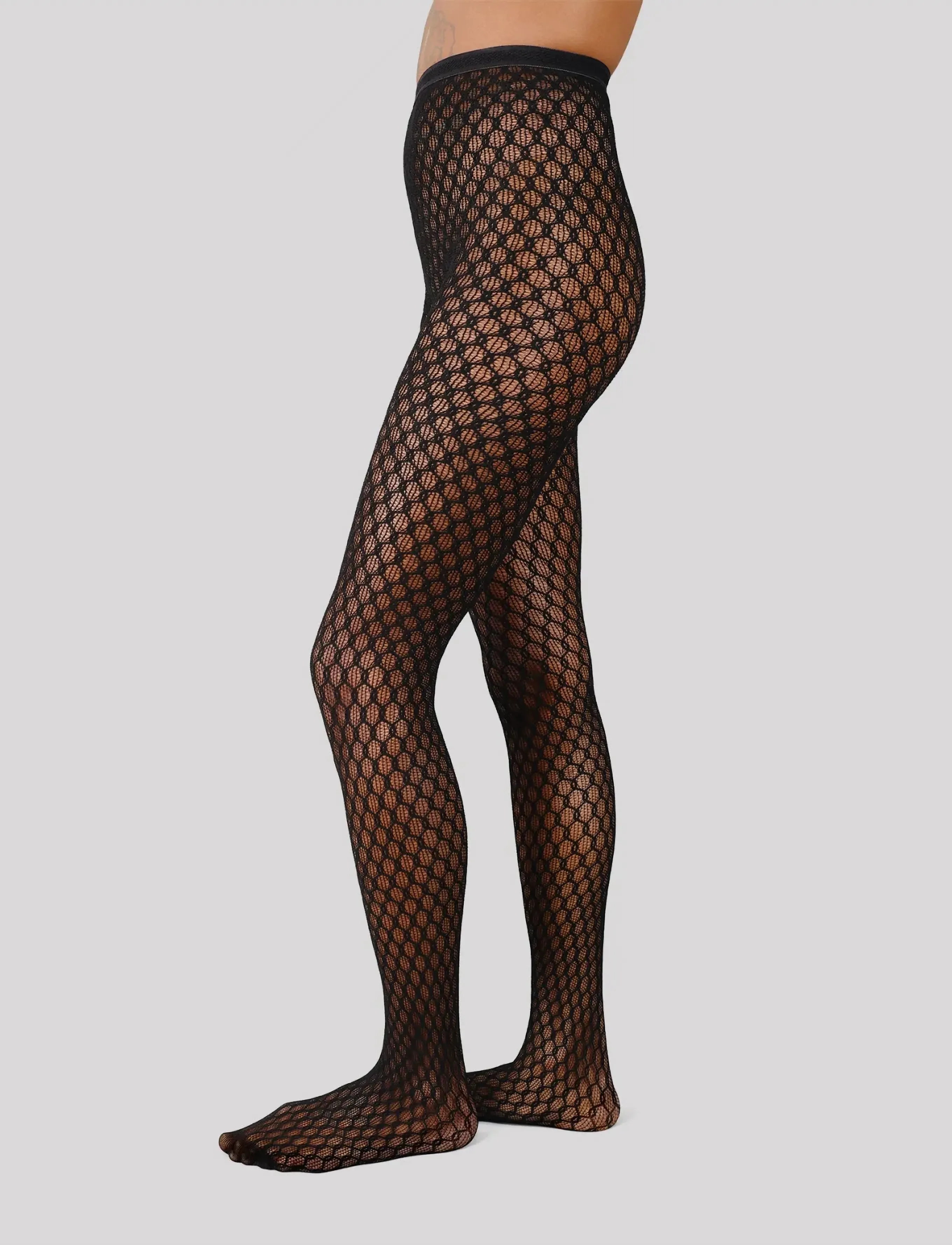Swedish Stockings Laura Net Tights - Swedish Stockings - BLACK / black
