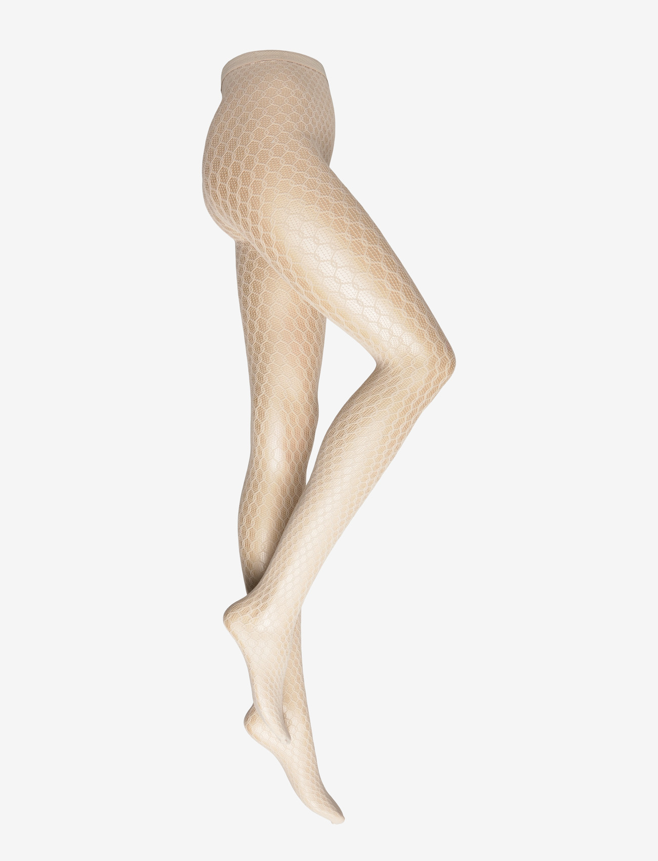 Swedish Stockings - Laura Net Tights - særlige begivenheder - oyster grey - 1