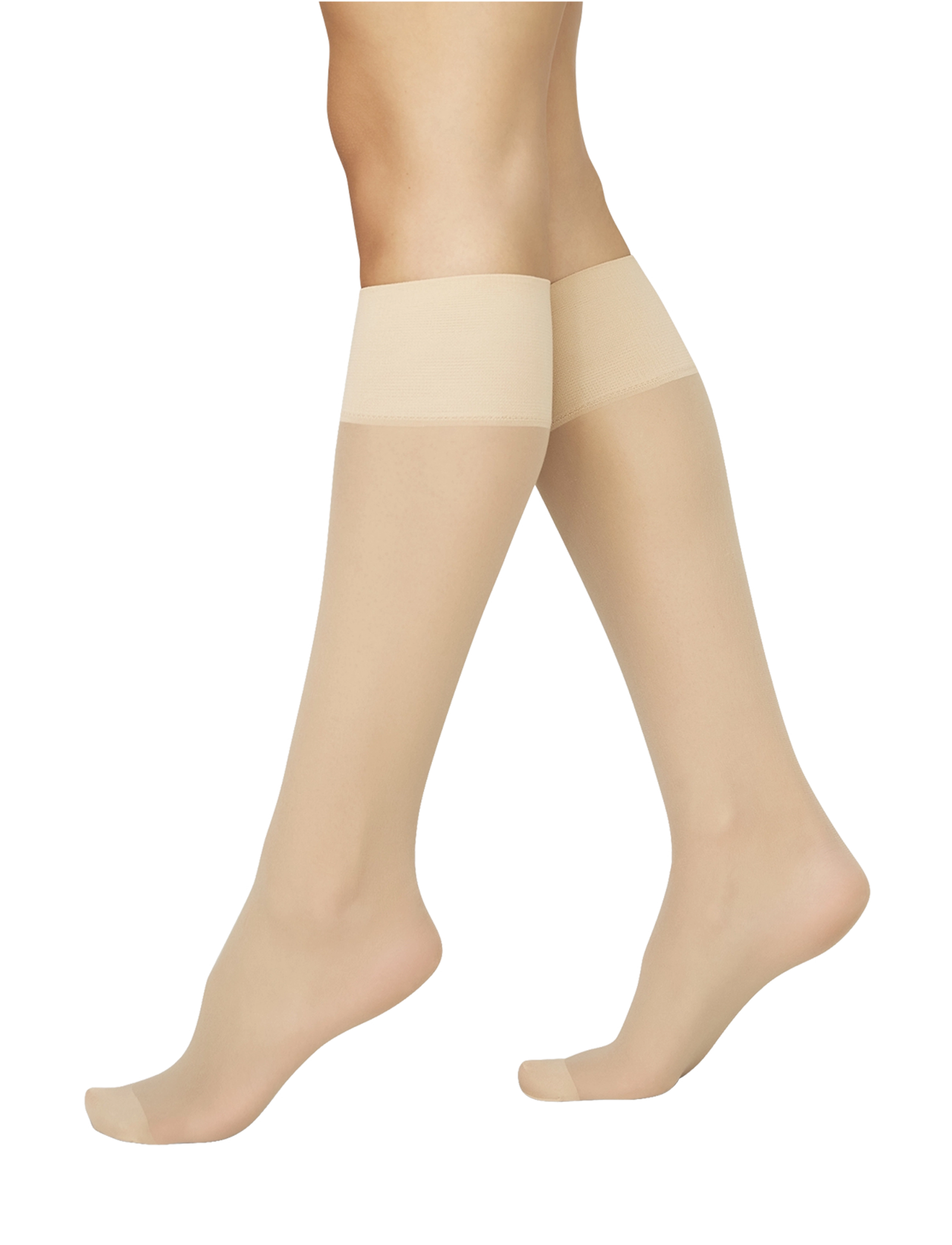 Swedish Stockings 2-Pack Elin Premium Knee-Highs - Strømper - BEIGE / beige