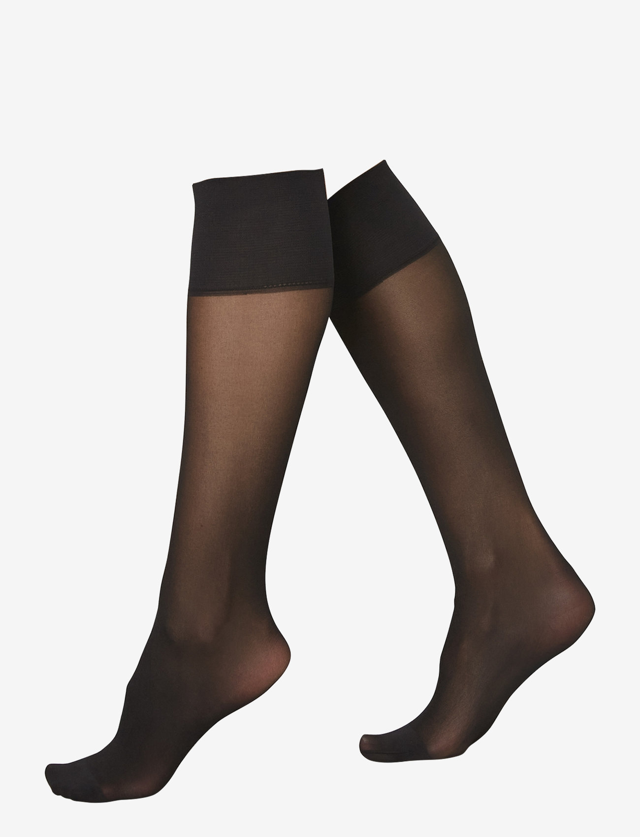 Swedish Stockings - 2-Pack Elin Premium Knee-Highs - knæstrømper - black - 0