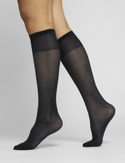 Swedish Stockings - DORIS DOTS KNEE-HIGHS - almindelige strømper - black - 0