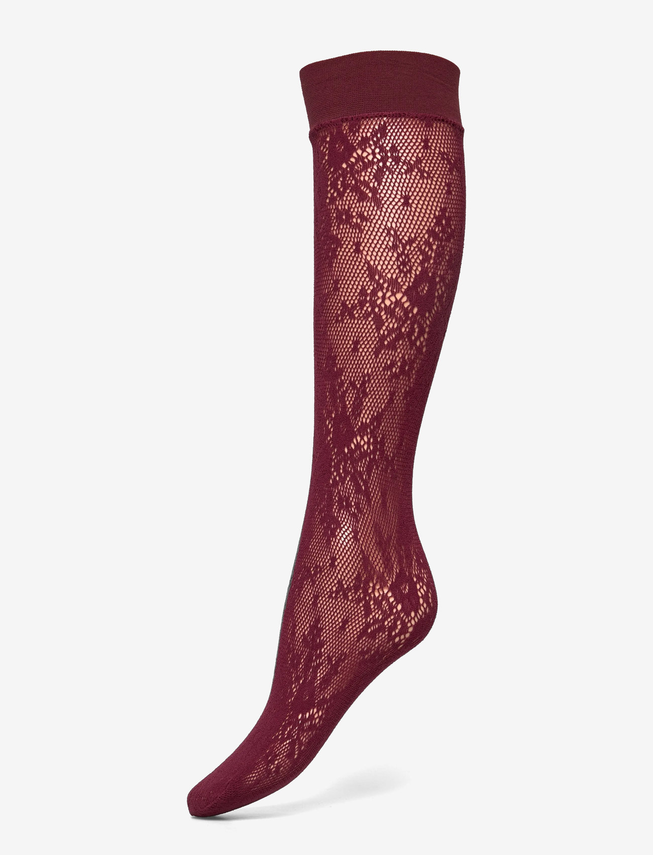 Swedish Stockings - Rosa Lace Knee-Highs - deep red - 1