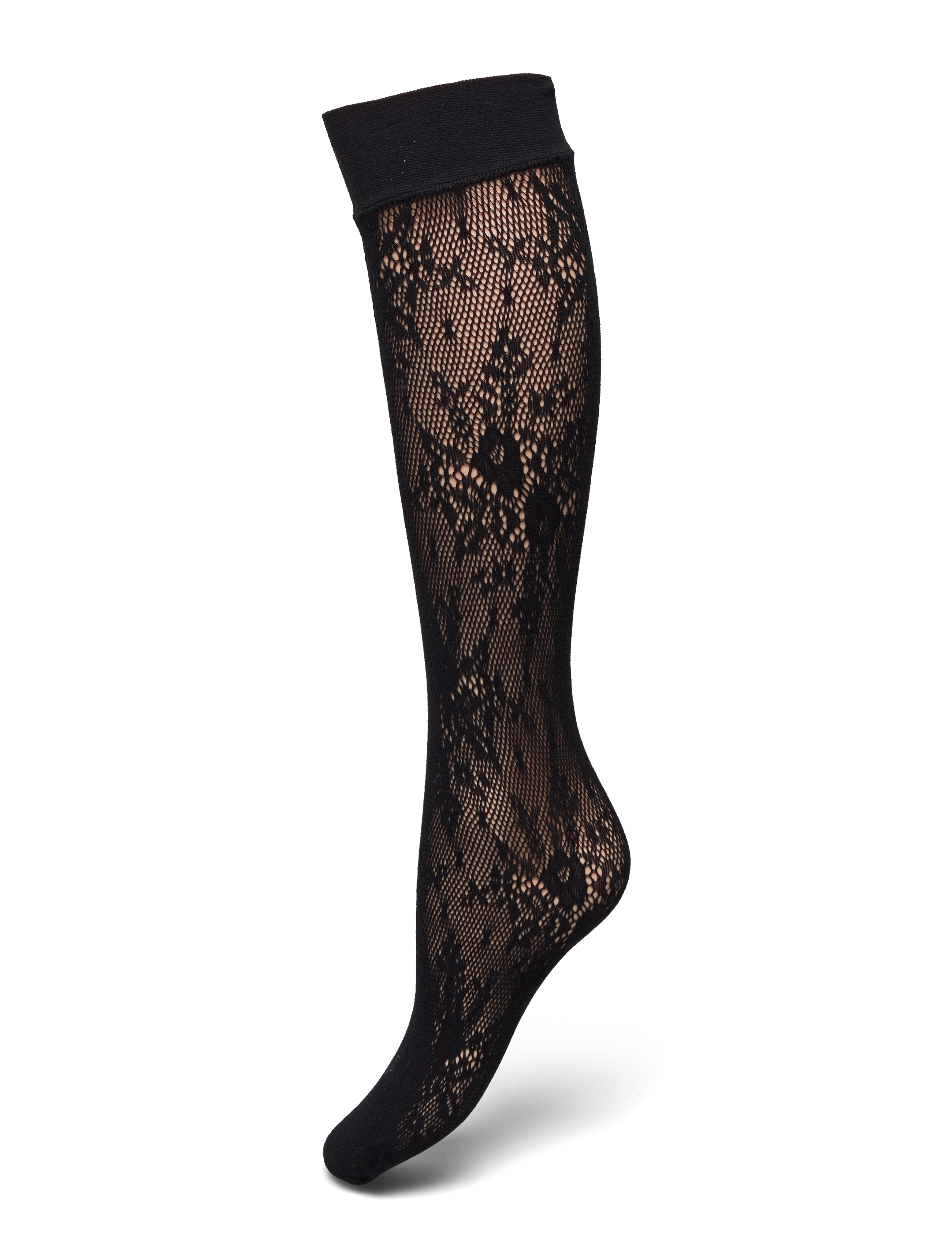 Swedish Stockings Rosa Lace Knee-Highs, One Size, Socks, Schwarz - Knee High Frauen