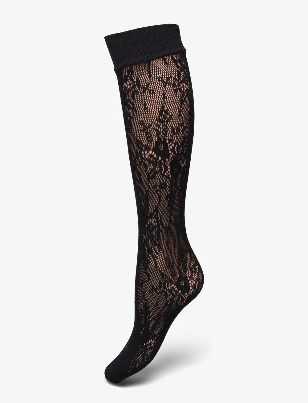 Swedish Stockings - Rosa lace knee-highs - knästrumpor - black - 0