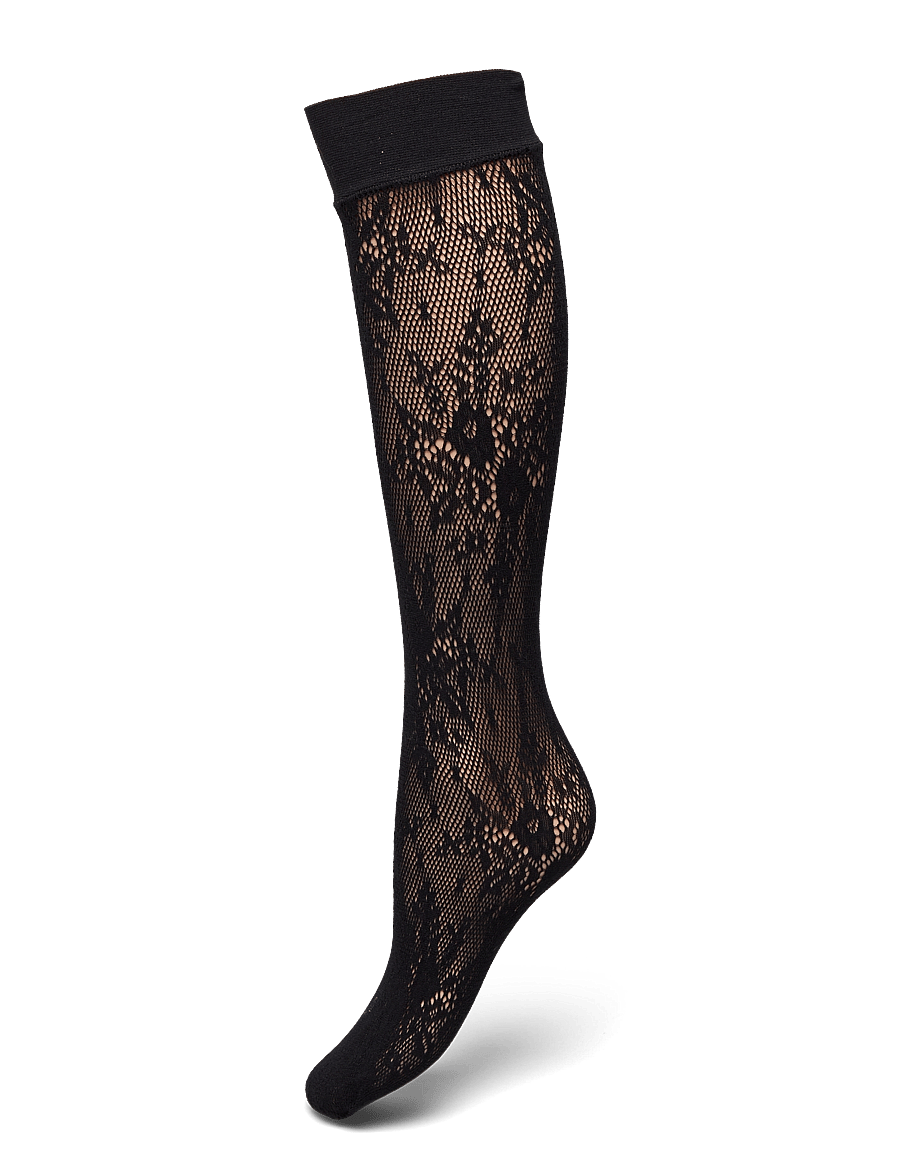 Swedish Stockings - Rosa Lace Knee-Highs - põlvikud - black - 0