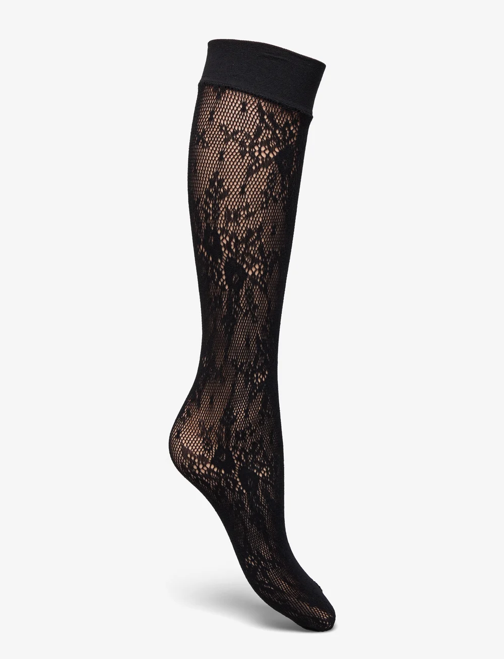 Swedish Stockings - Rosa lace knee-highs - knästrumpor - black - 1
