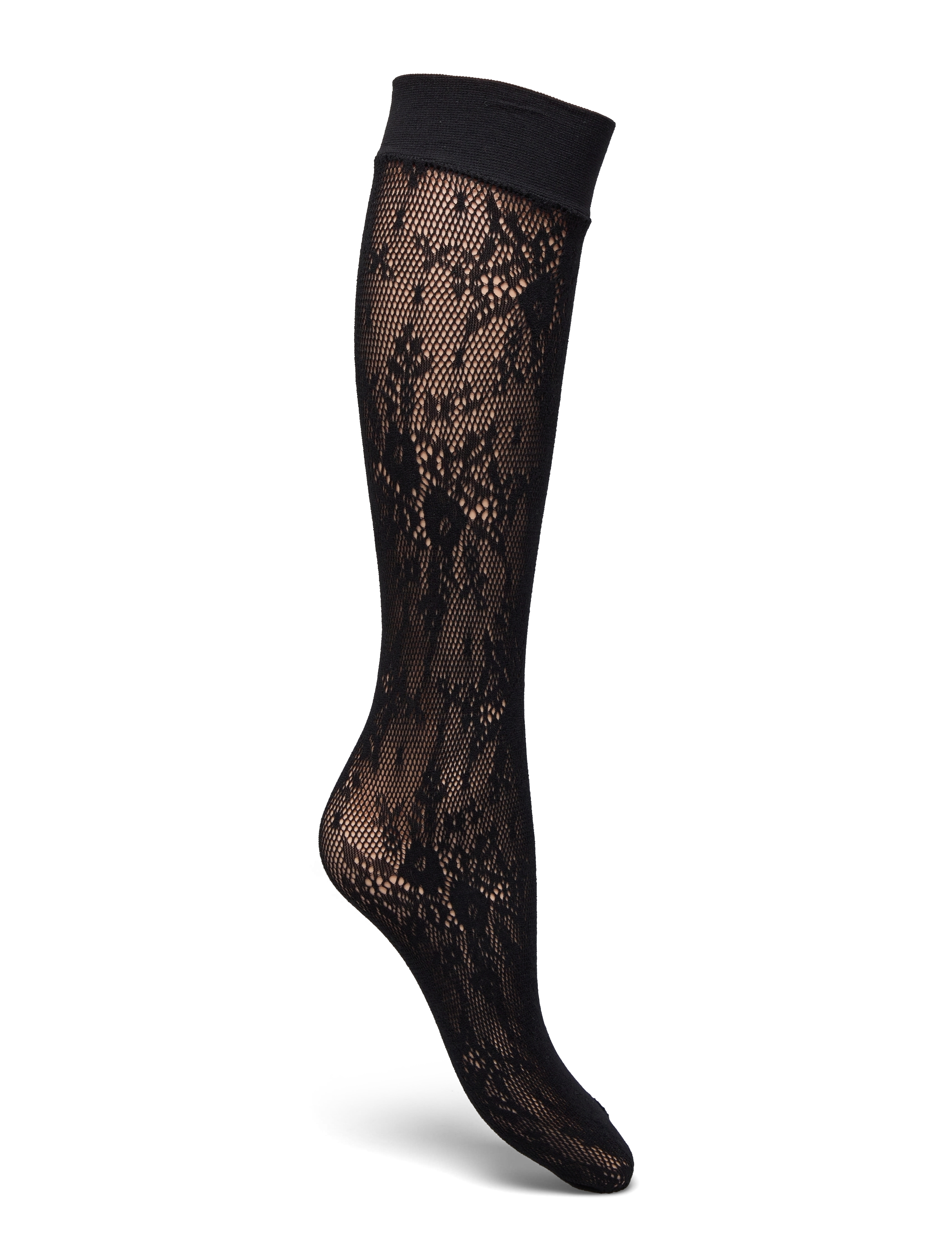 Swedish Stockings - Rosa lace knee-highs - knee-high socks - black - 1