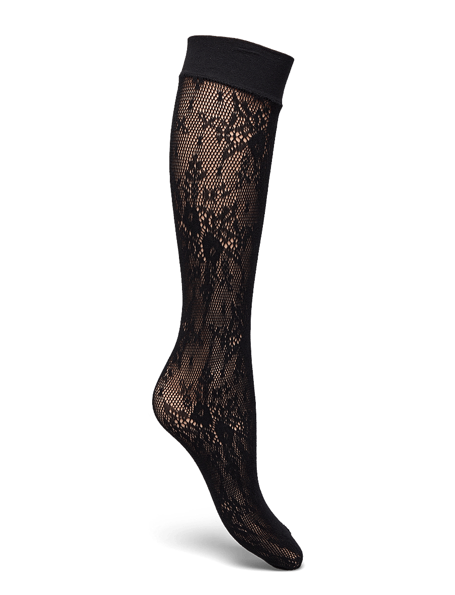 Swedish Stockings - Rosa Lace Knee-Highs - põlvikud - black - 1