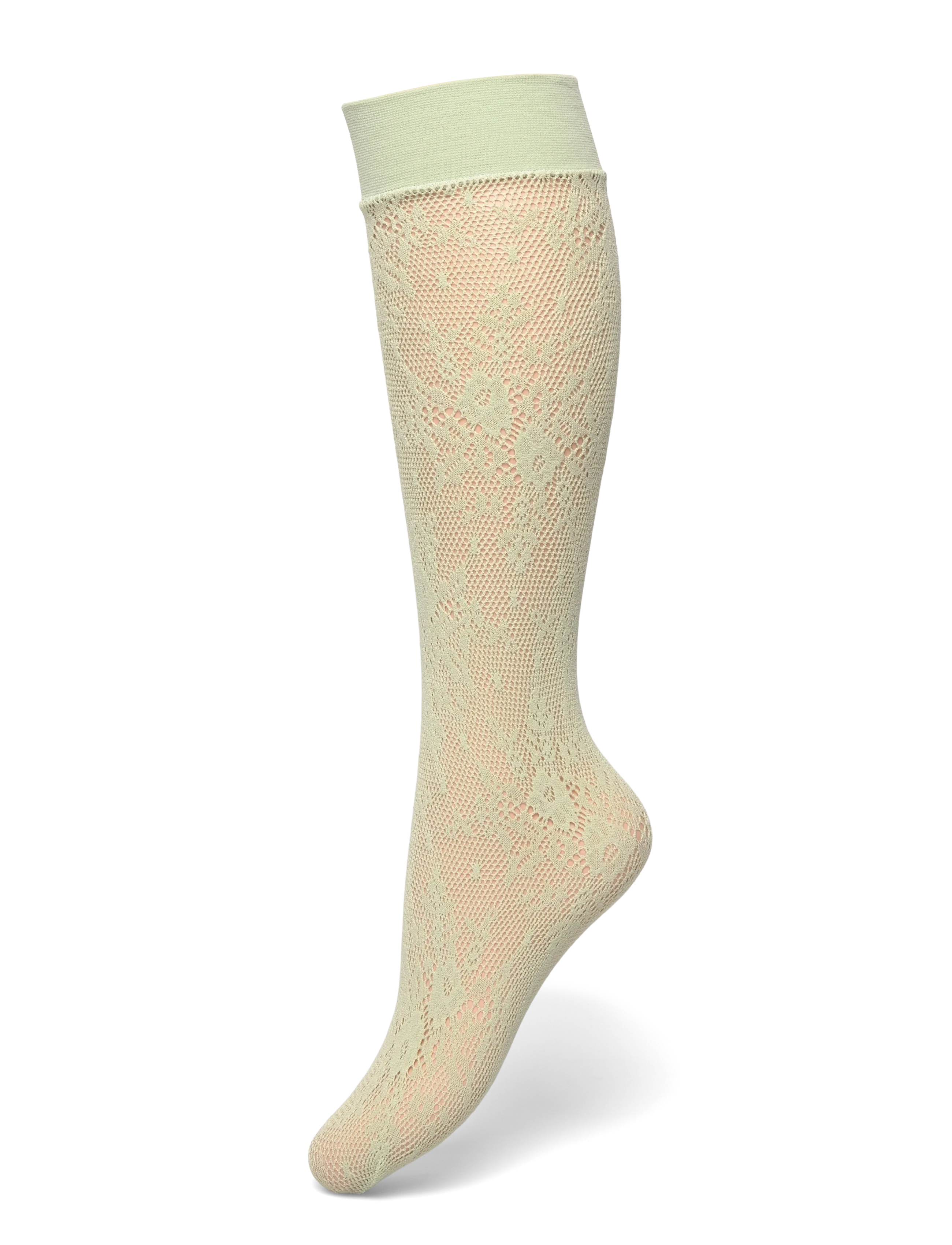 Swedish Stockings Rosa lace knee-highs - Undertøj - MINT / green