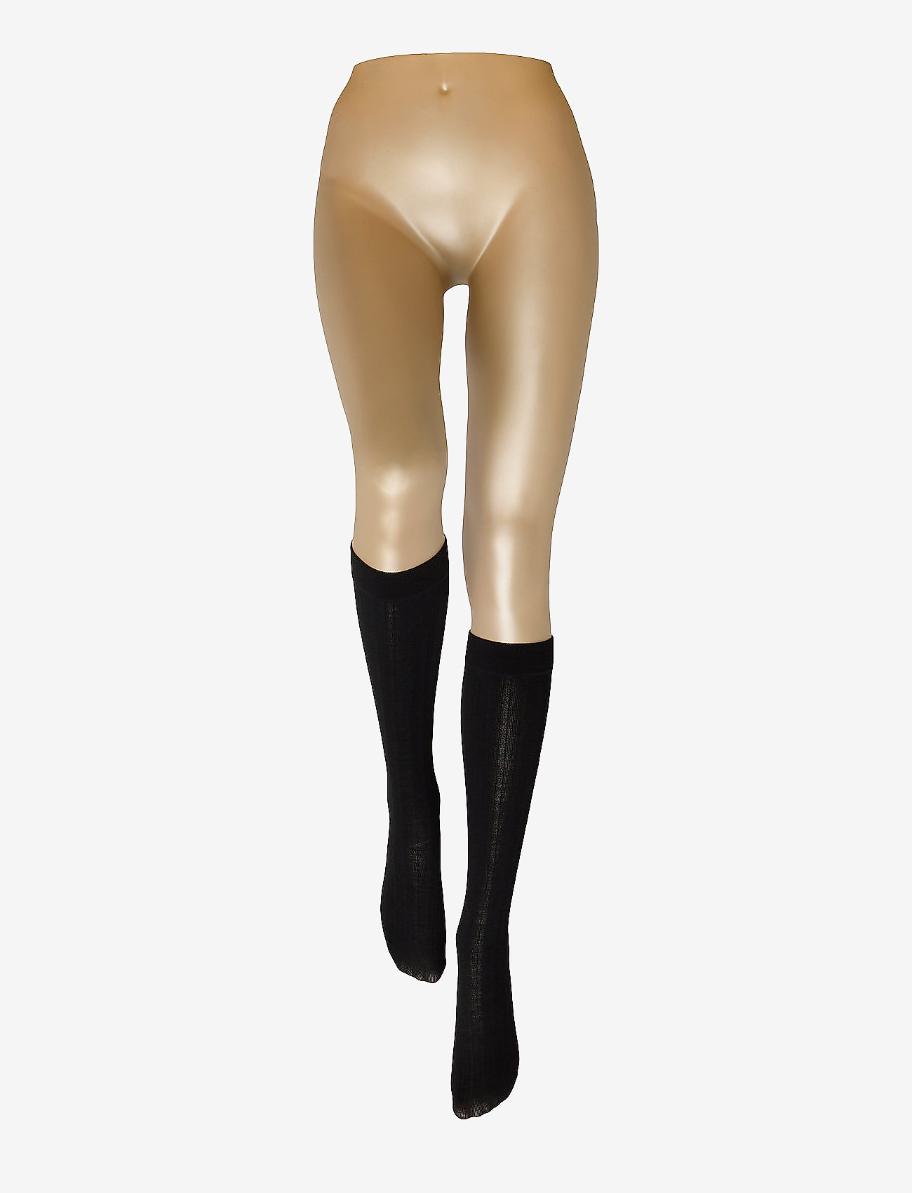 Swedish Stockings - Freja Organic Wool Knee-Highs - knæstrømper - black - 2