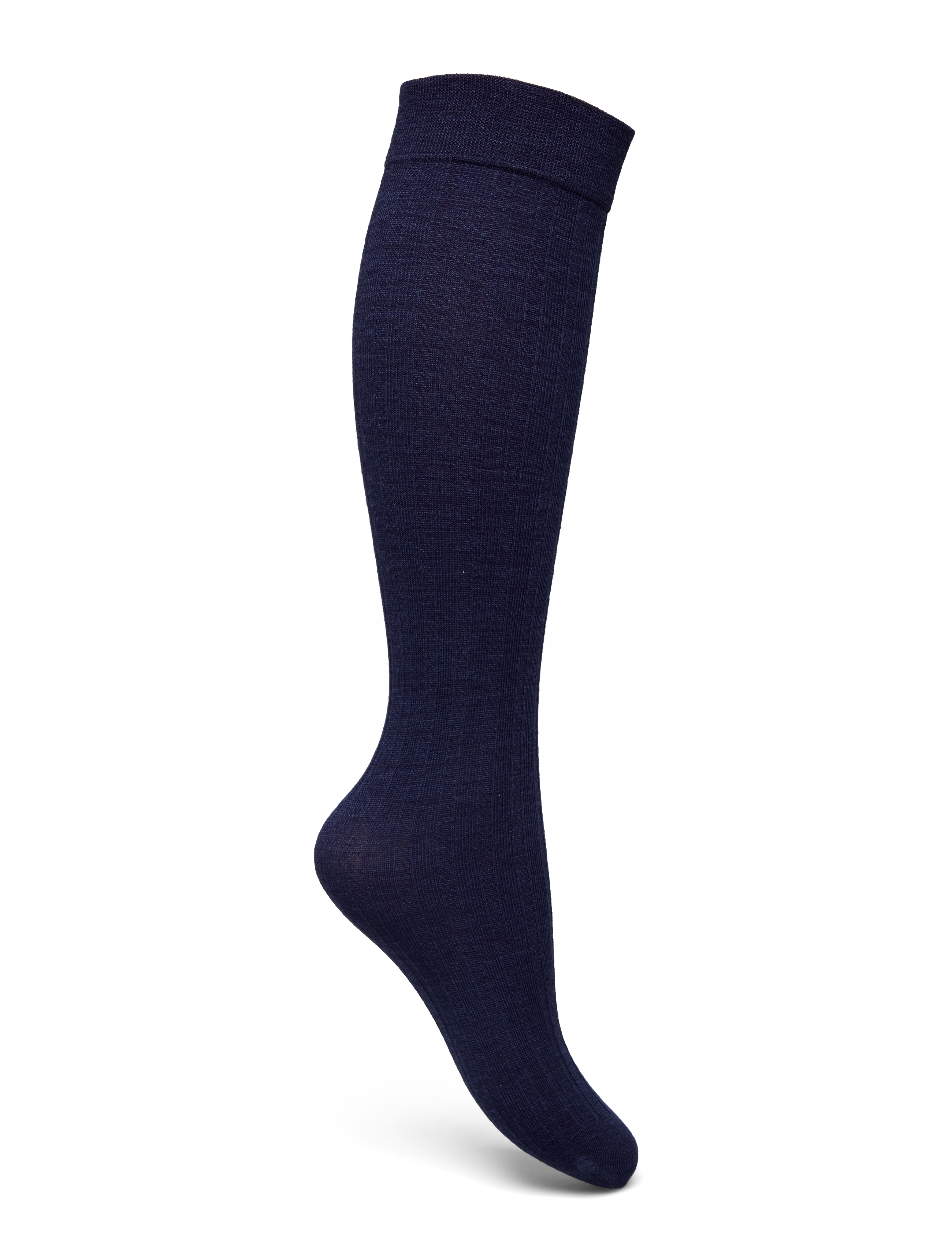 Swedish Stockings - Freja Organic Wool Knee-Highs - navy - 1