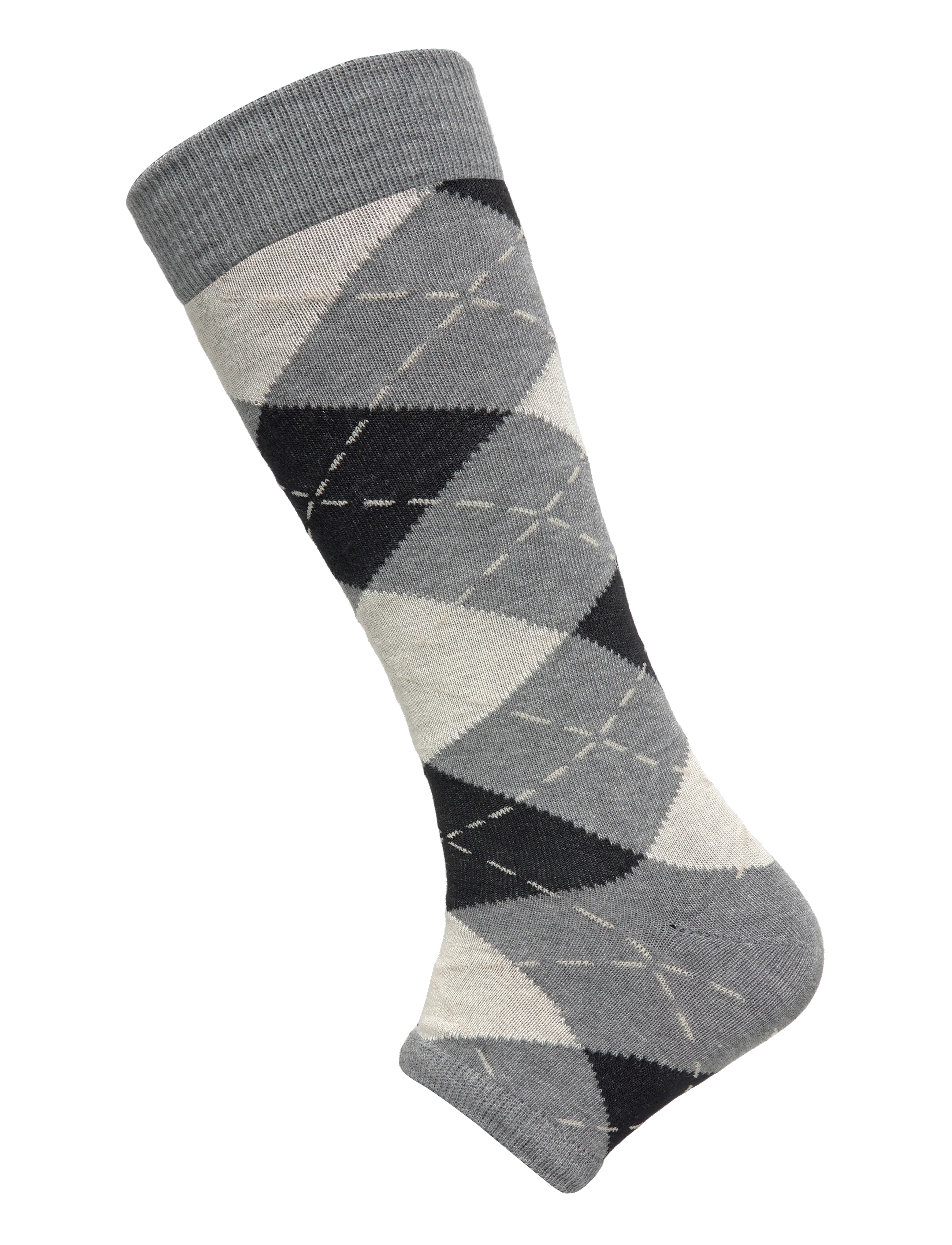 Swedish Stockings Harriet Cotton Knee-Highs Cropped Toe - Strømper - GREY / grey