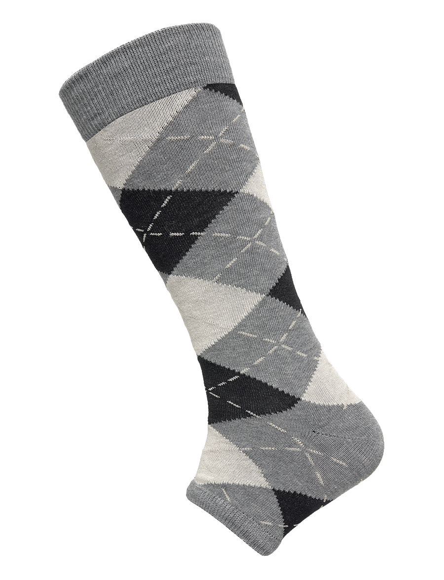 Swedish Stockings - Harriet Cotton Knee-Highs Cropped Toe - sneackersocken - grey - 1