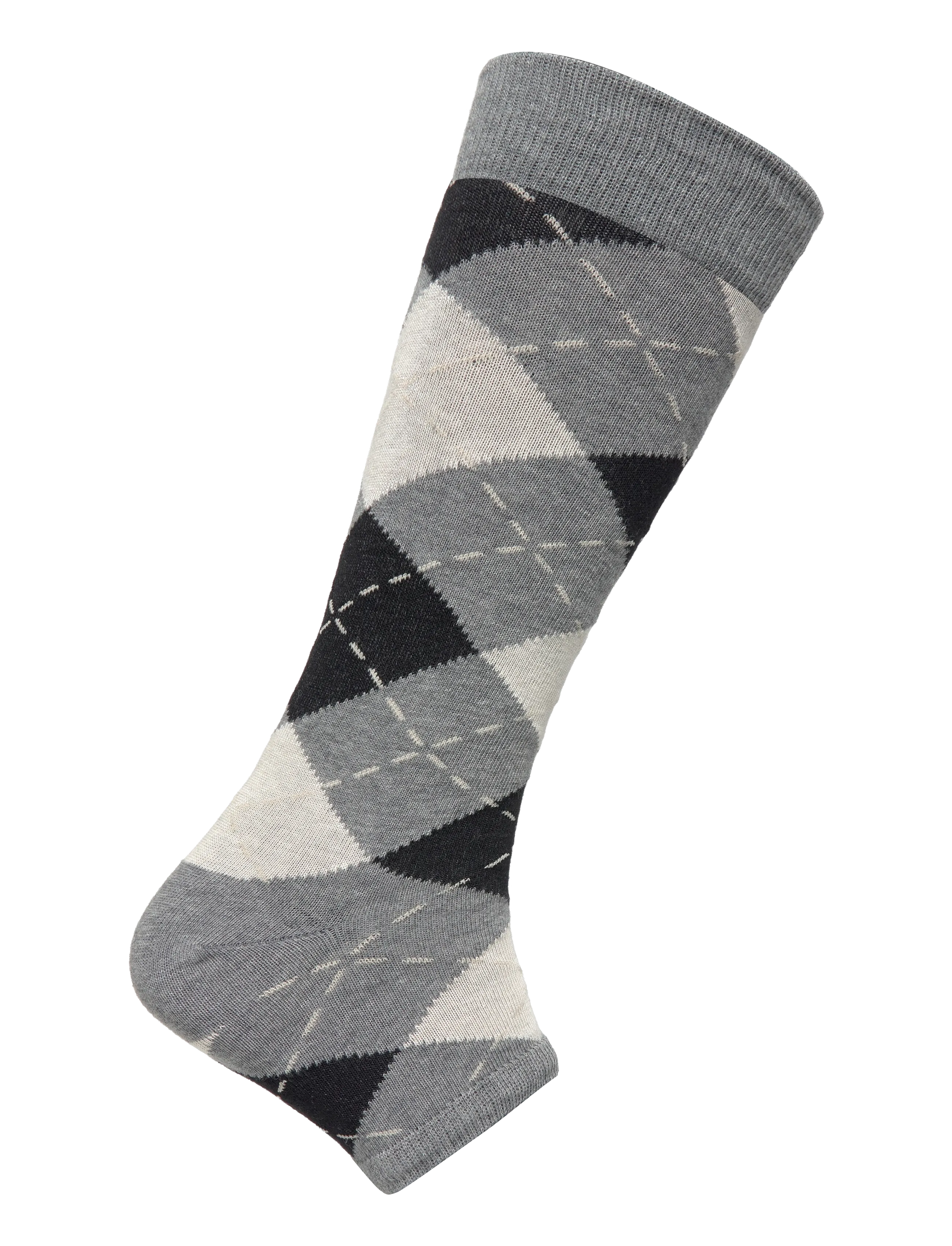 Swedish Stockings - Harriet Cotton Knee-Highs Cropped Toe - laveste priser - grey - 2