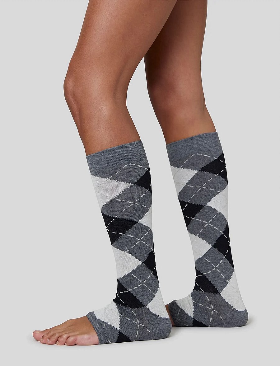 Swedish Stockings - Harriet Cotton Knee-Highs Cropped Toe - sneackersocken - grey - 3
