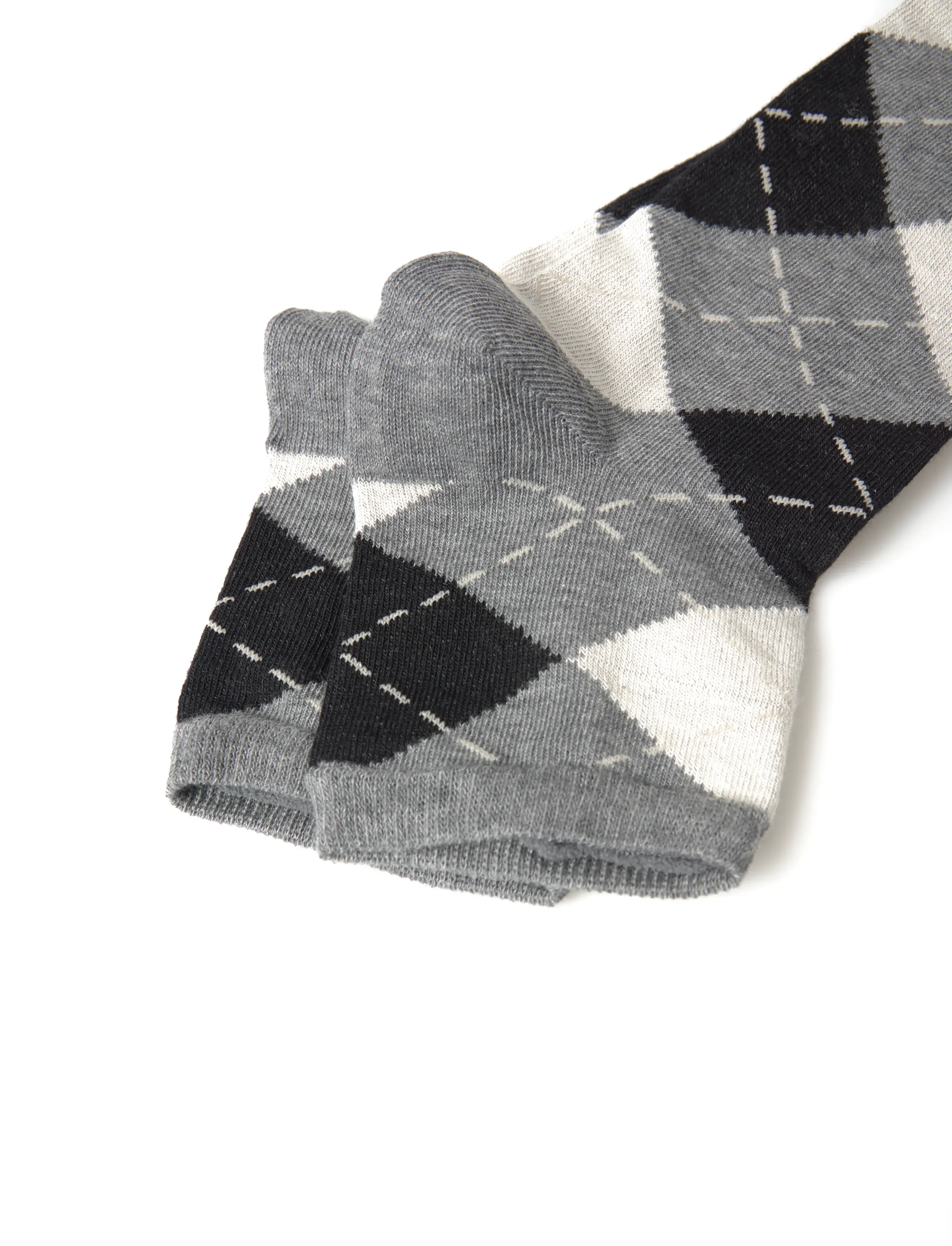 Swedish Stockings - Harriet Cotton Knee-Highs Cropped Toe - laveste priser - grey - 4