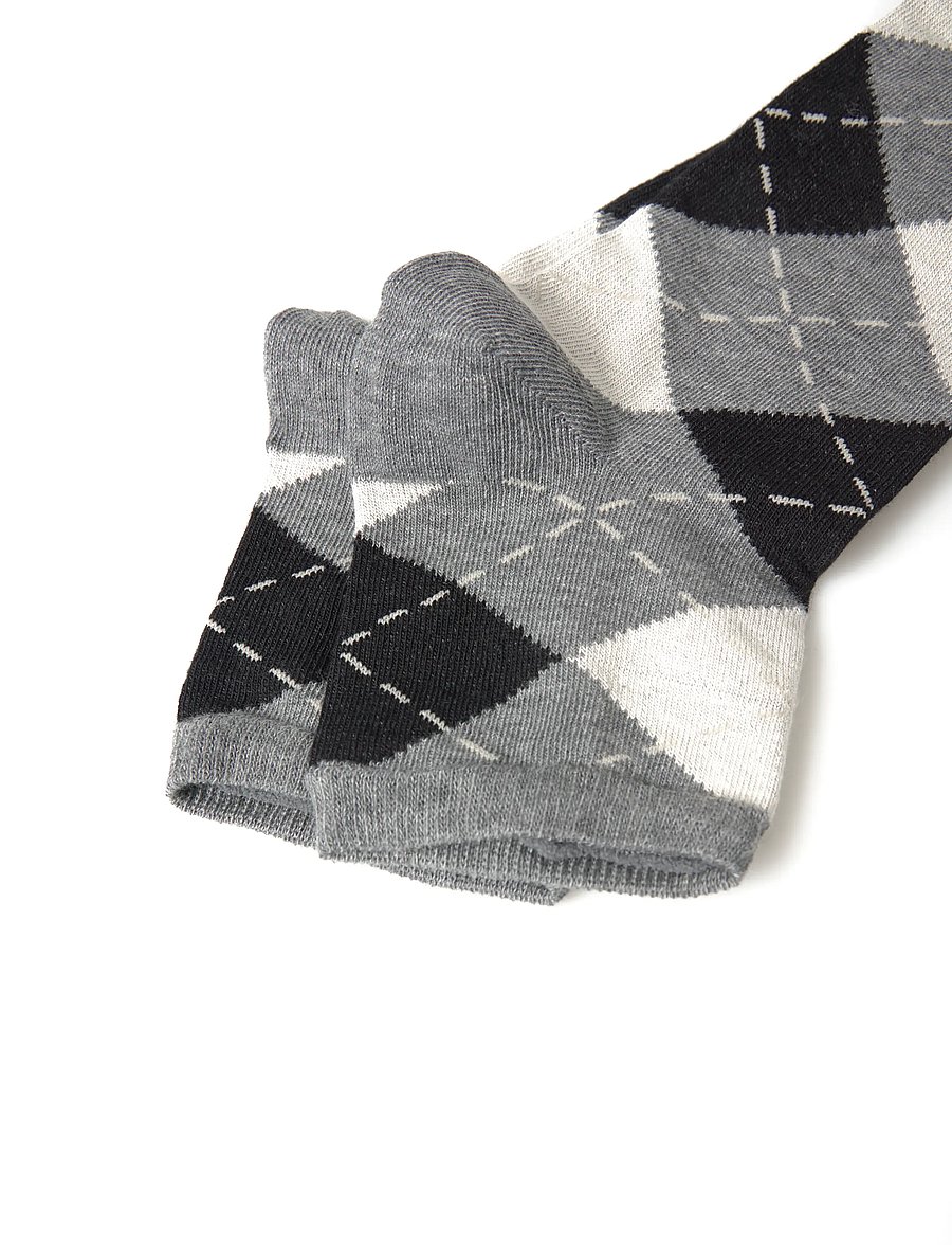 Swedish Stockings - Harriet Cotton Knee-Highs Cropped Toe - sneackersocken - grey - 4
