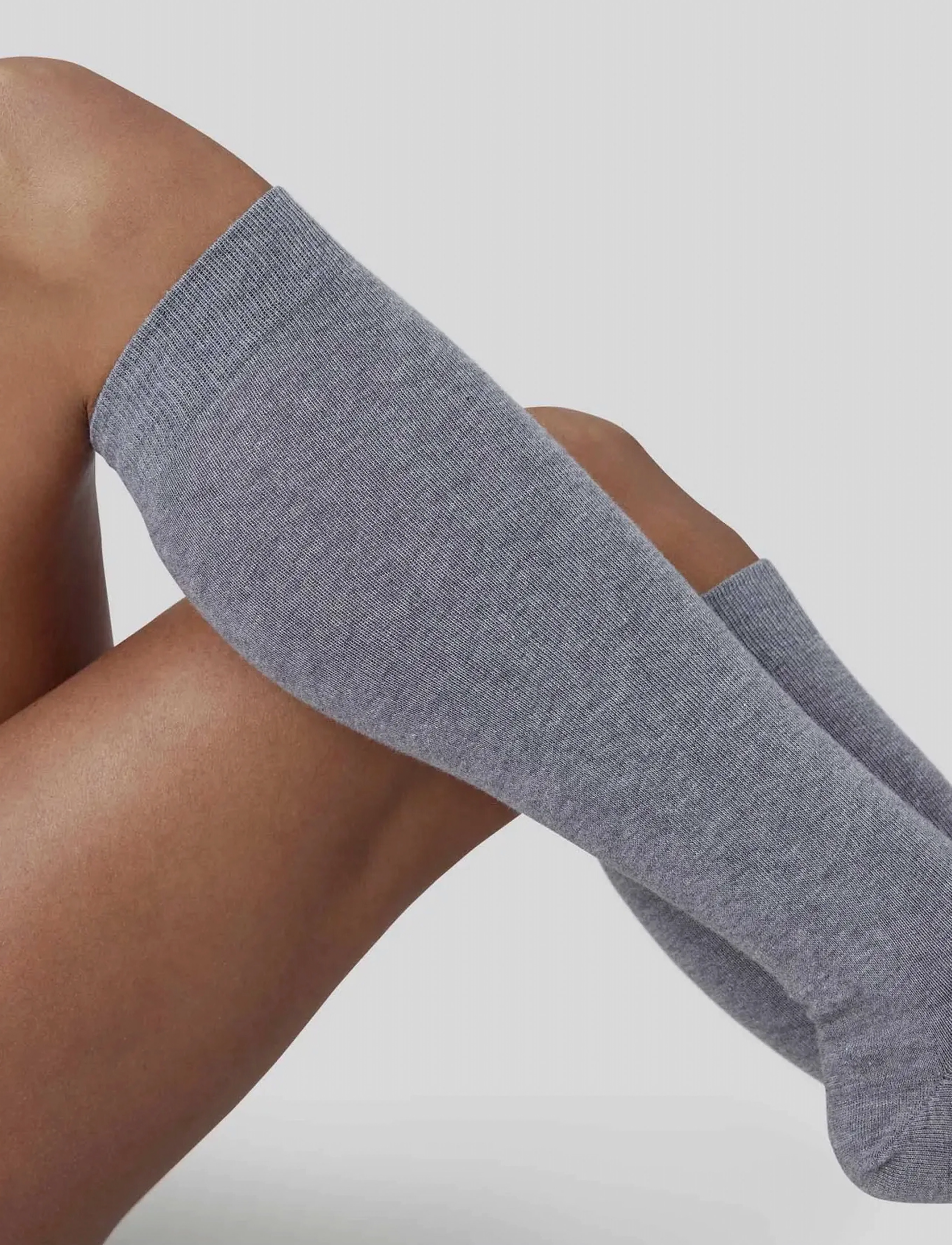 Swedish Stockings - Hedvig Cotton Knee-Highs - grey - 3